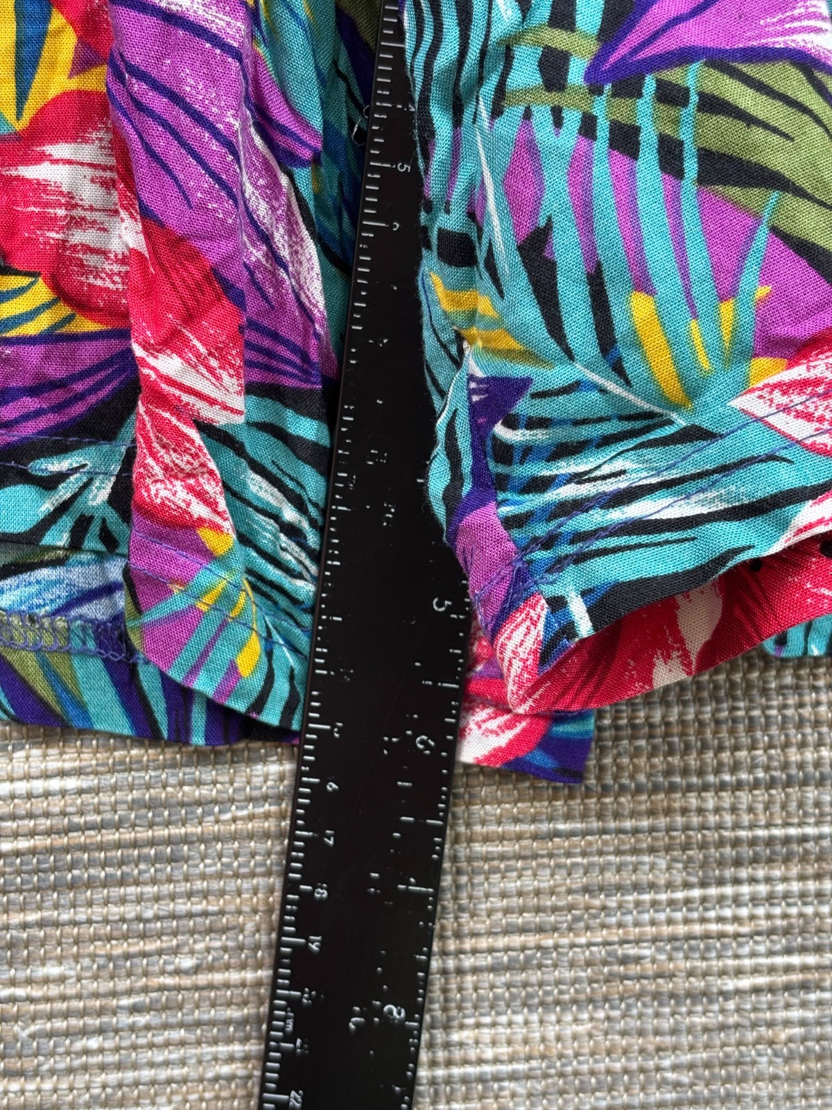 Vintage Separate Issue High Rise Floral Tropical Shorts Womens Sz 1X Multicolor