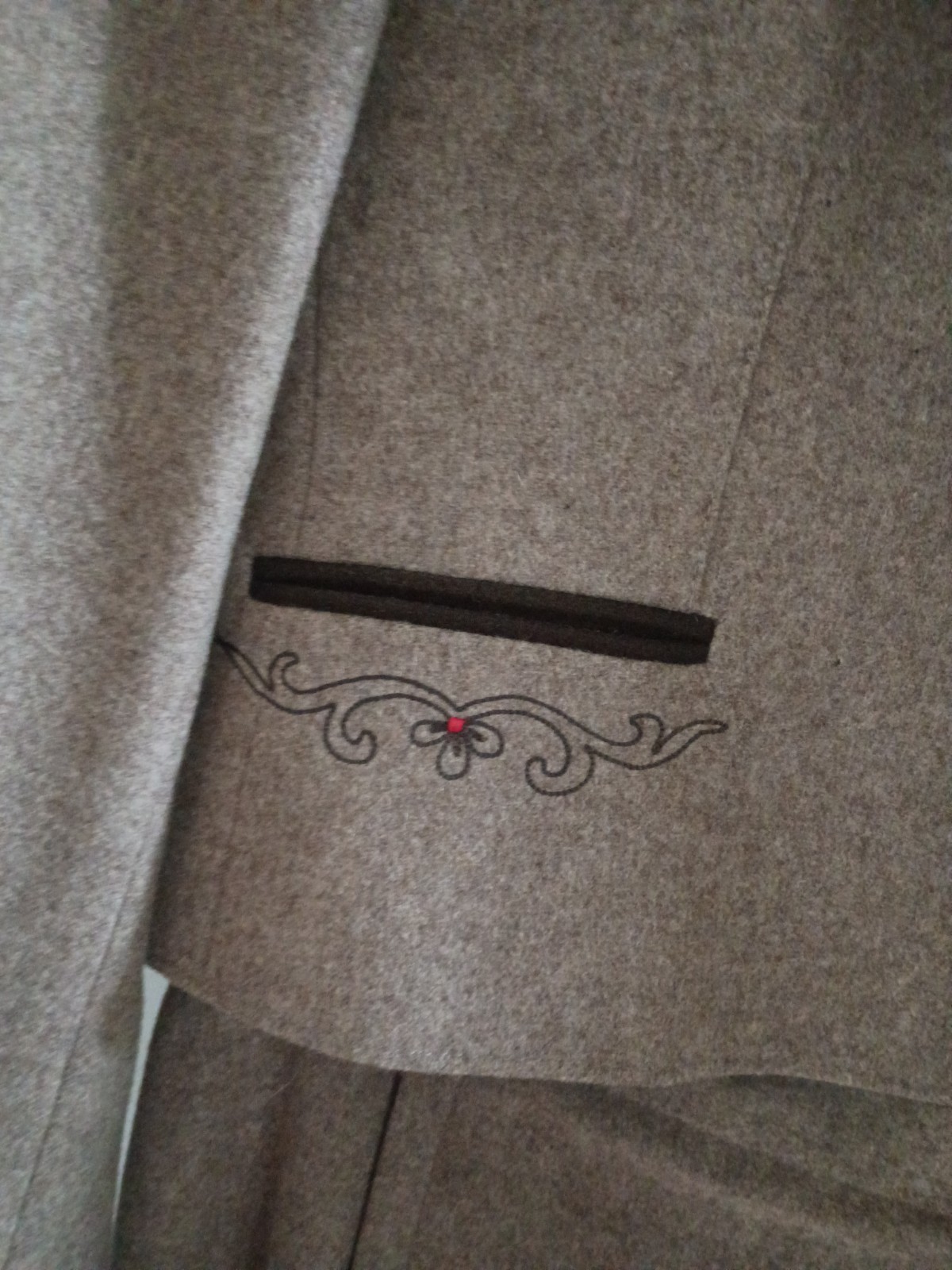 Vintage SCHILDMANN Austrian Trachten Suit | Embroidered Loden Boiled Wool W/ Sm