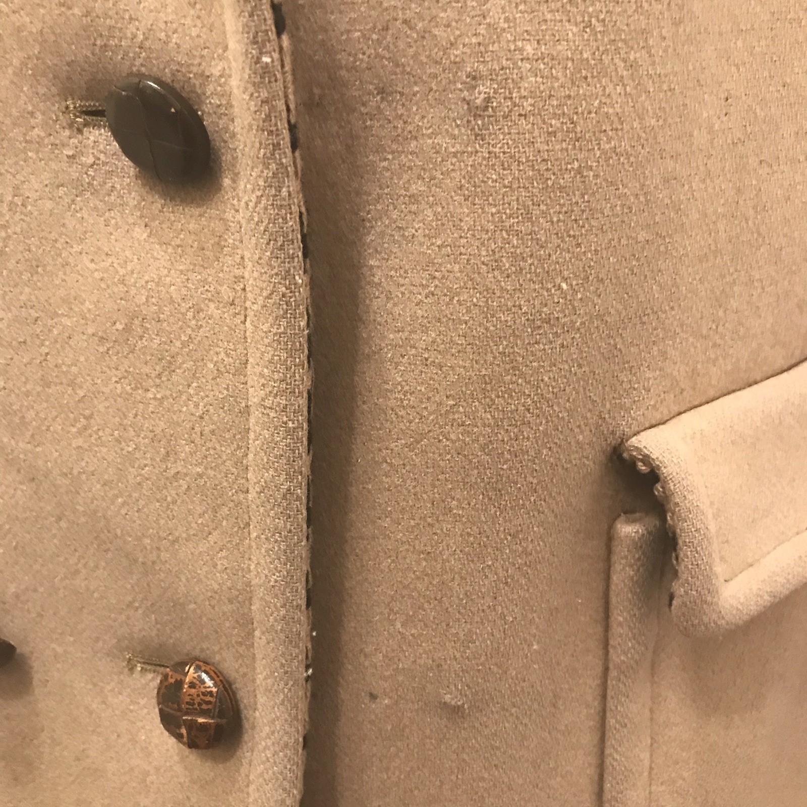 Vintage Lodenfrey Wool Coat Loden West Germany Munich Tan Jacket