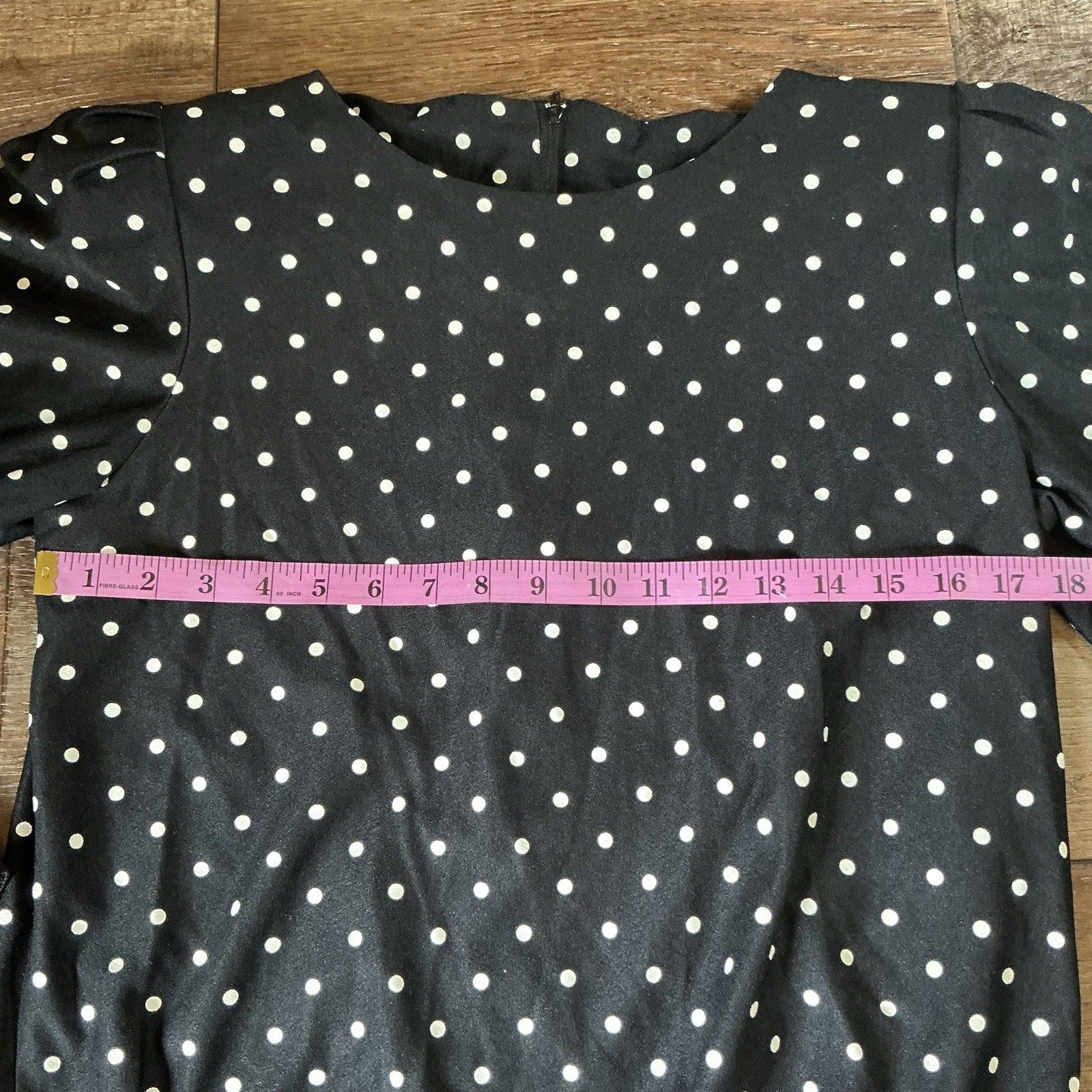 VINTAGE Size 16 – Damon Dress Polka Dot 2PC Suit Top Skirt USA Made Womens #2708