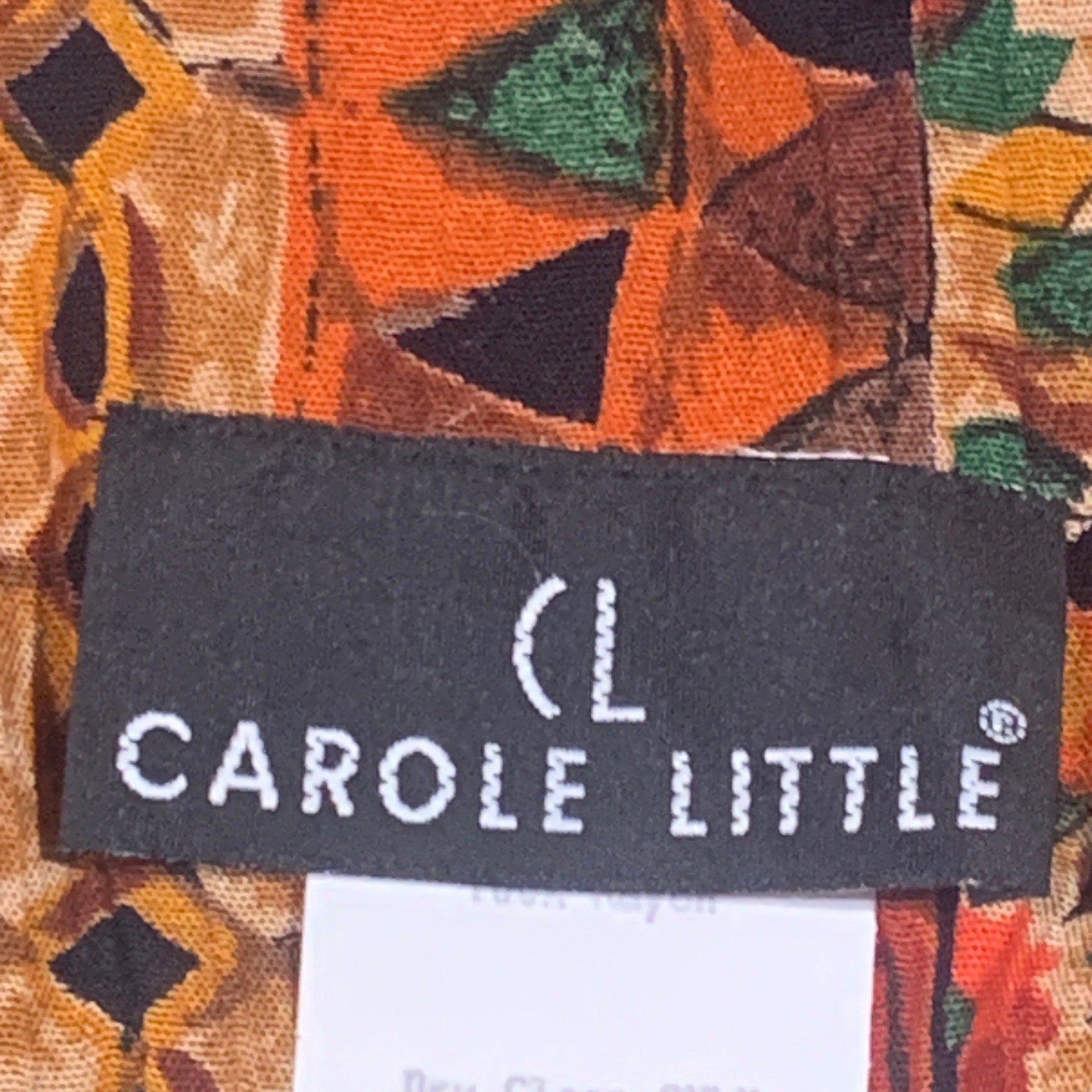 Carole Little Woven Vest Womens 12 Black Textured Geometric Art To Wear 90s NEW