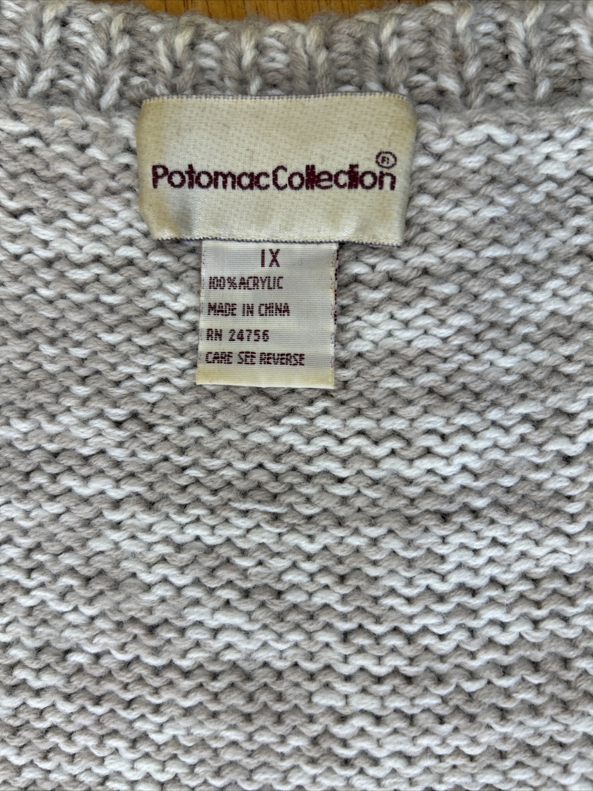 Vintage Potomac Collection chrismas Sweater Vest Women’s Size 1x Button Up