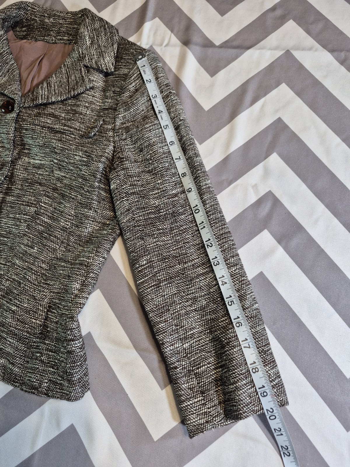 Vintage Union Made Tweed 4 Button Blazer Jacket by Davidow USA M? Gray