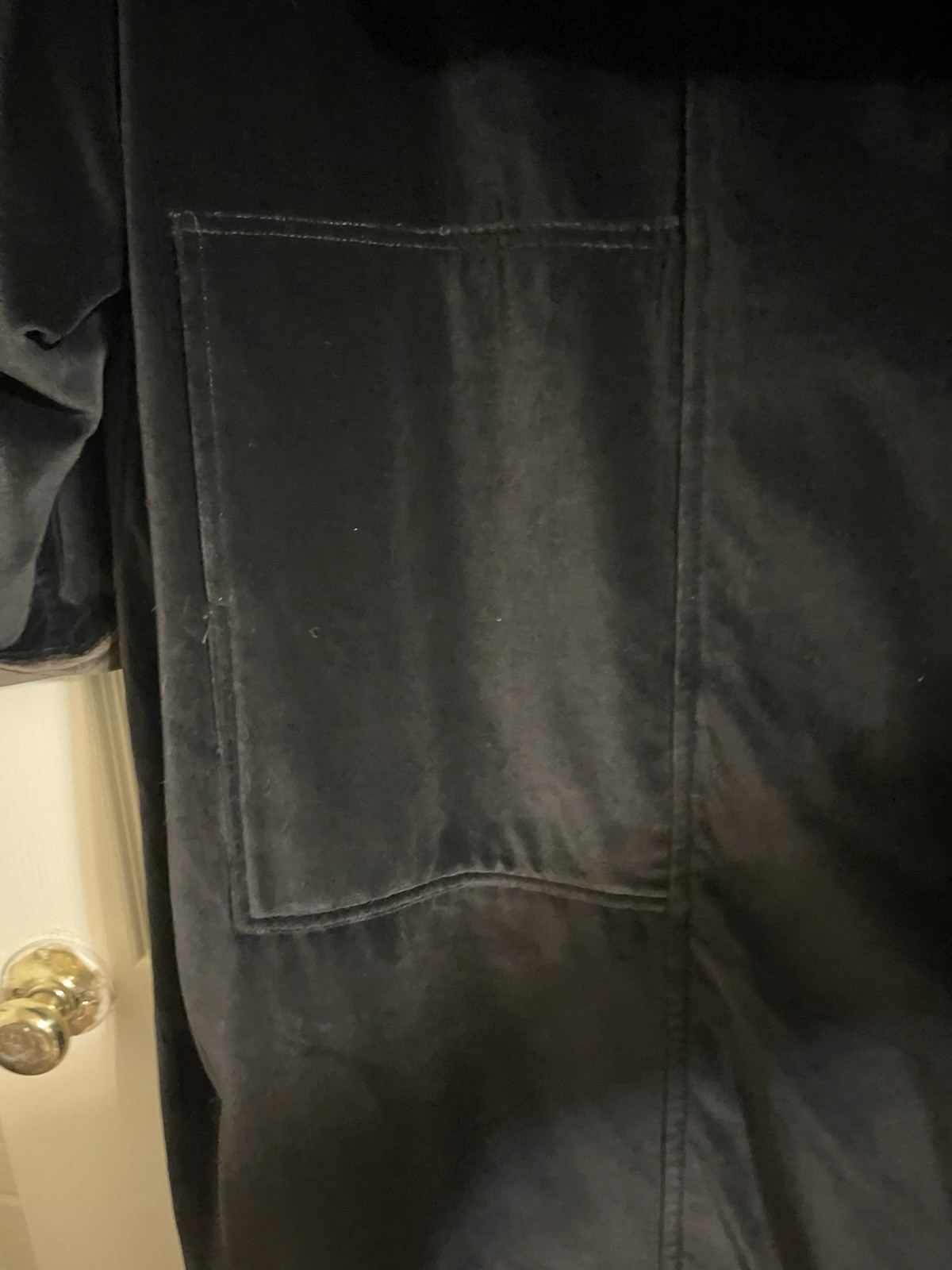 Vtg 1990s Monika Turtle Velvet Coat Women’s Plus Sz 1X 2X Black Open Front
