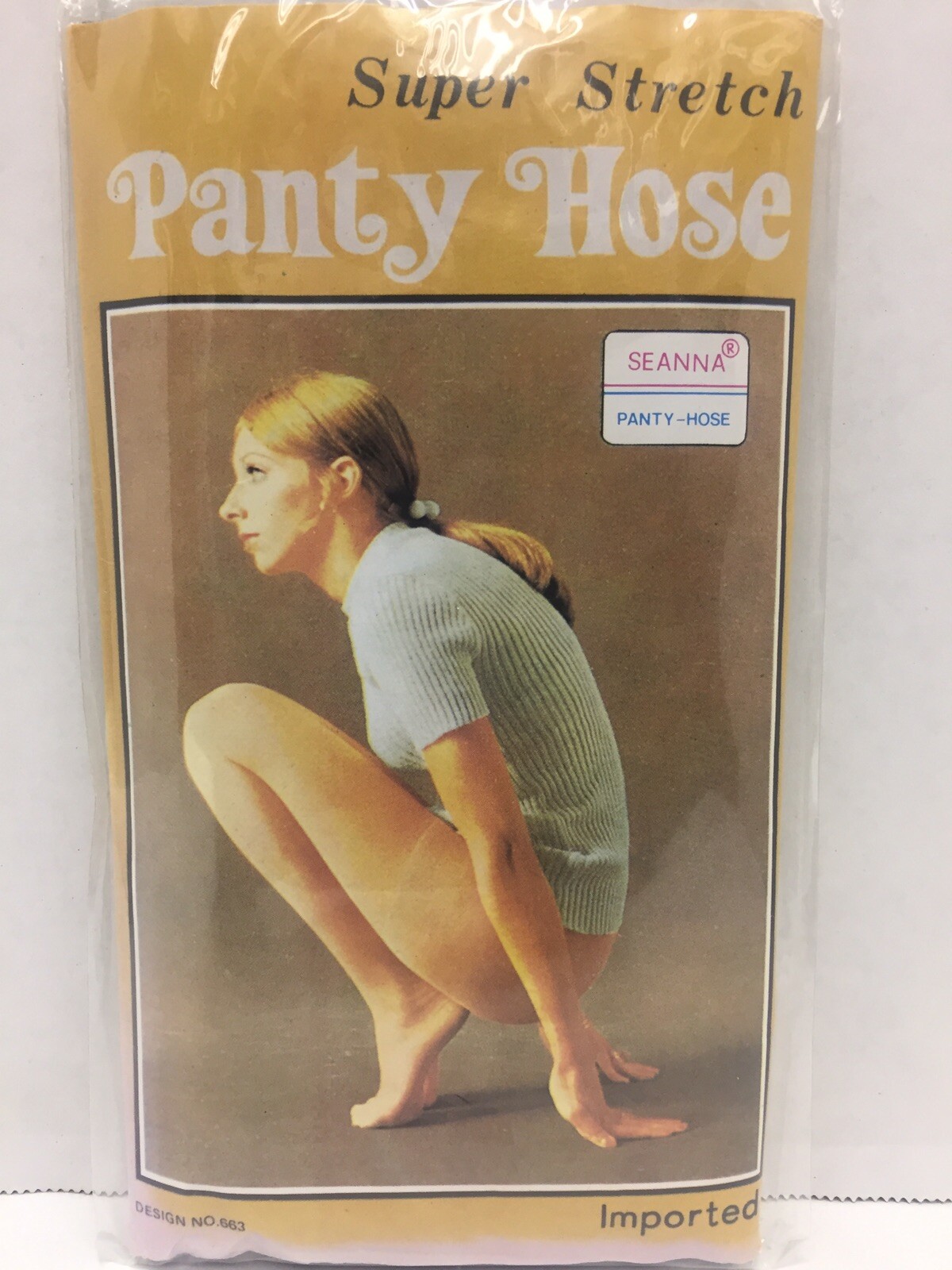 Vintage New Super Stretch Panty Hose Pantyhose 100% Nylons Italy Seanna 663 66