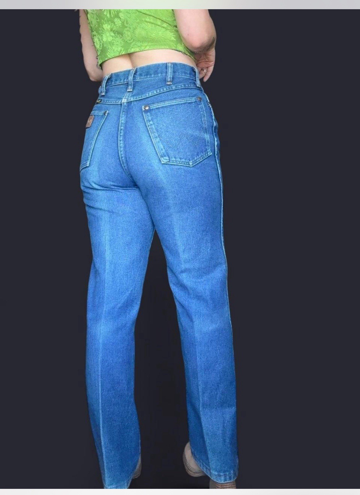 1970’s High Waist Boot-cut Irregular Jeans