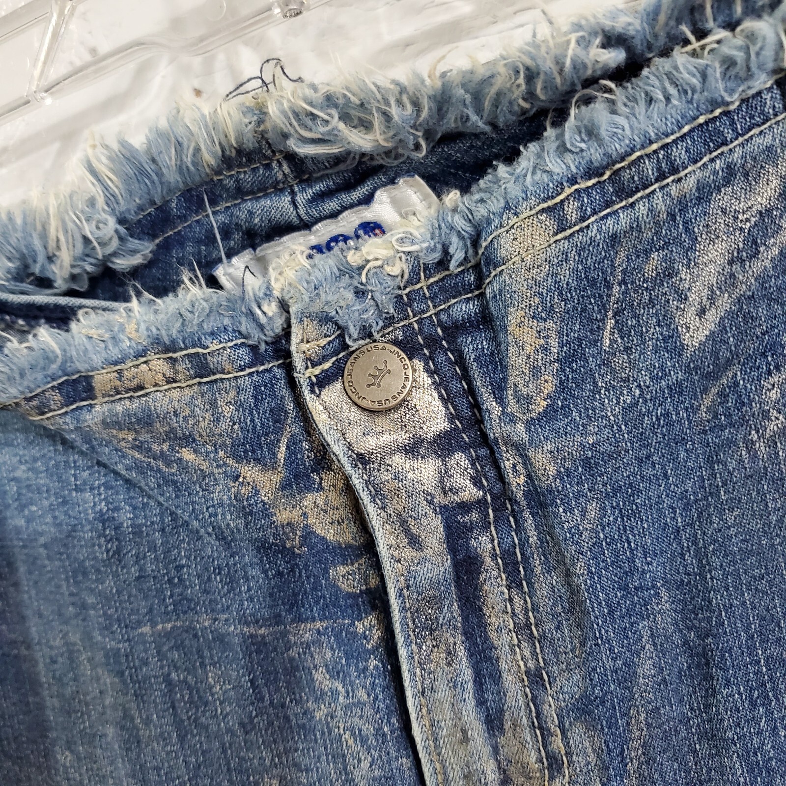 Vintage 90s JNCO Star Flare Boot Cut Jeans Women’s Size 7 Rare Punk Emo Denim