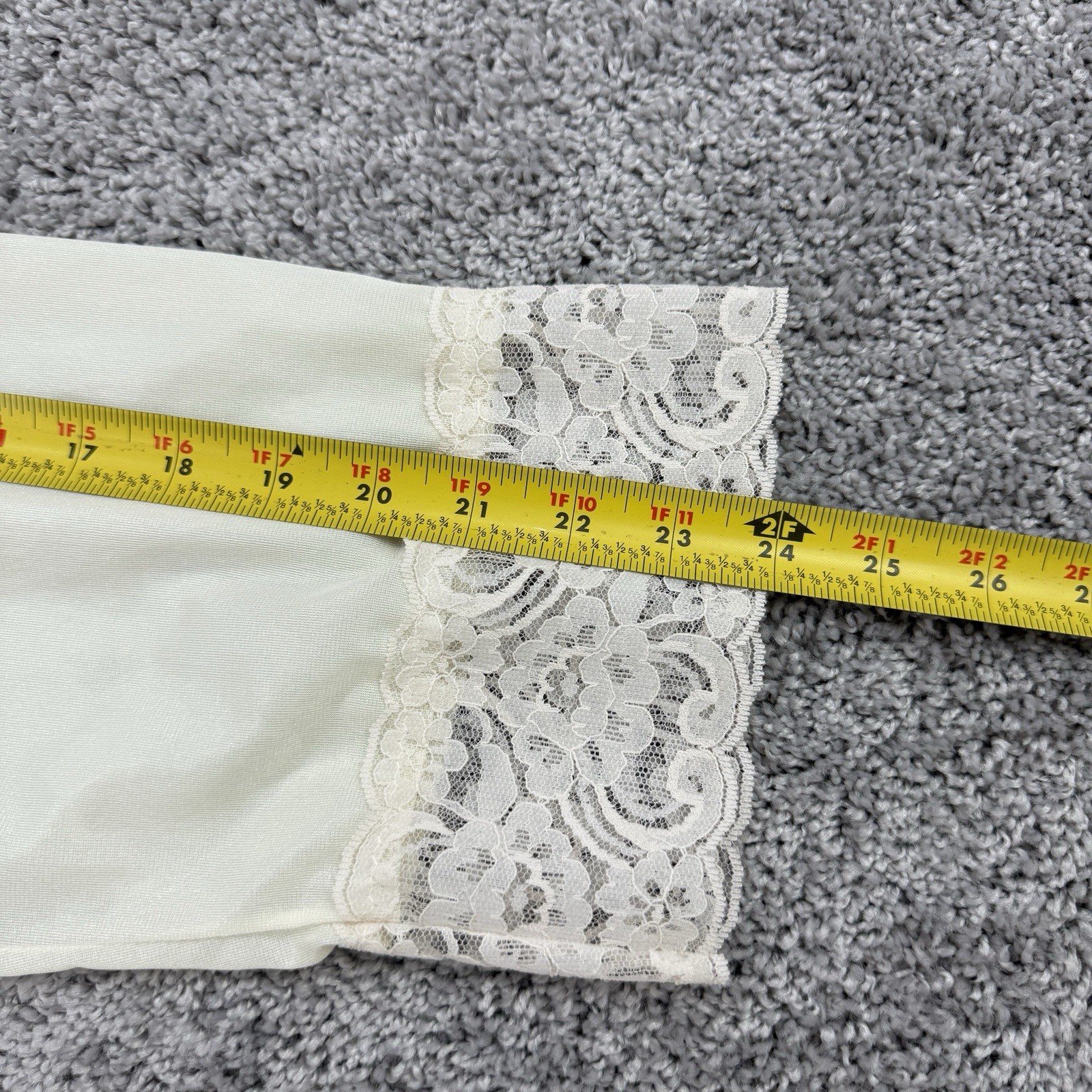 VTG Jill Andrea Nightgown M Cottagecore Prairie Lace Modest Bridal Victorian