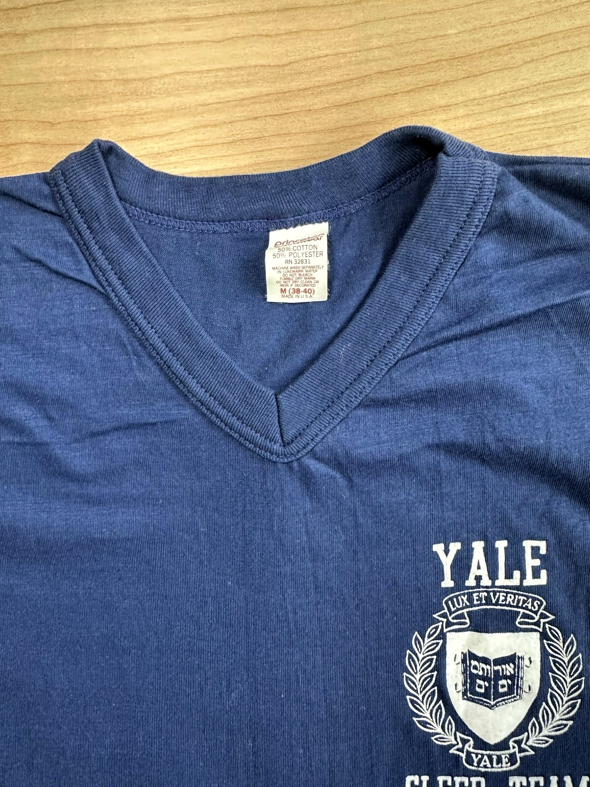 vintage 80’s YALE sleep team SLEEP SHIRT medium USA made pajamas preppy