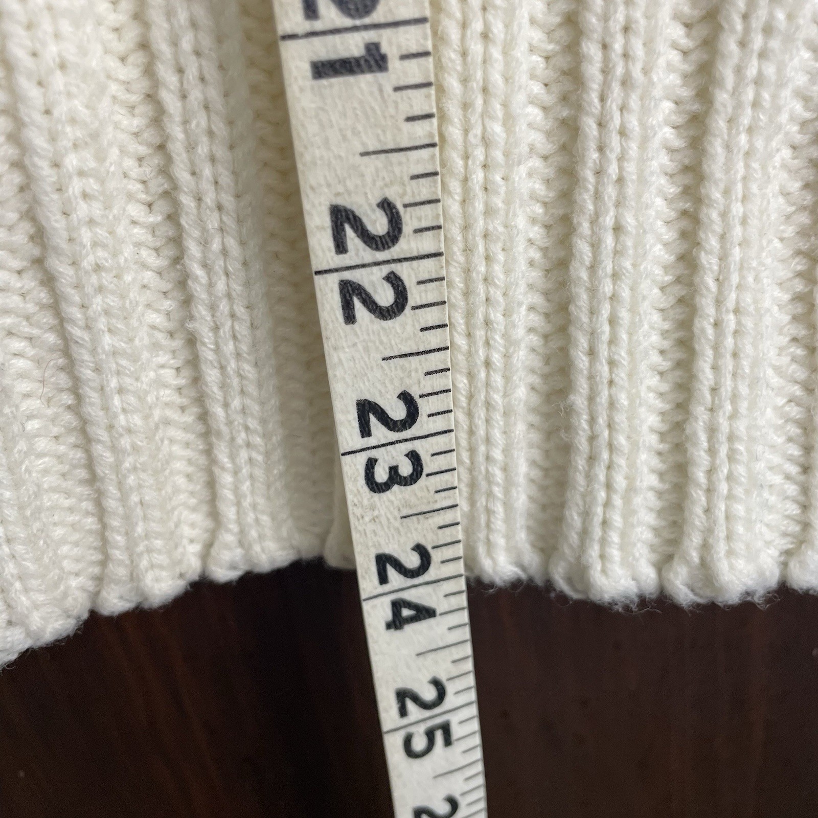 Vintage Mariea Kim Knit Grandma Sweater White Knit Floral Fitted Cottagecore