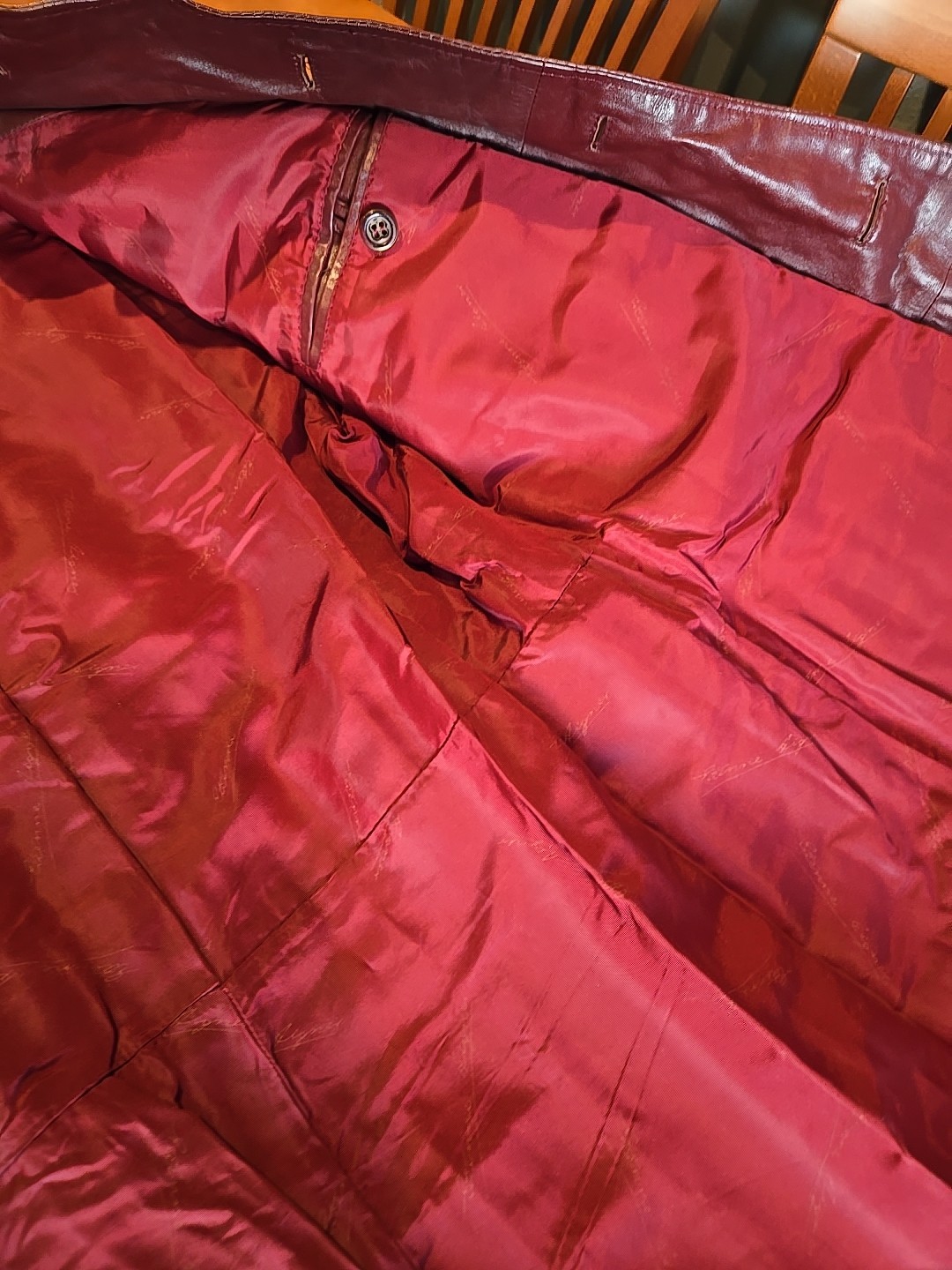 Vintage Etienne Aigner Burgundy Jacket Size 42