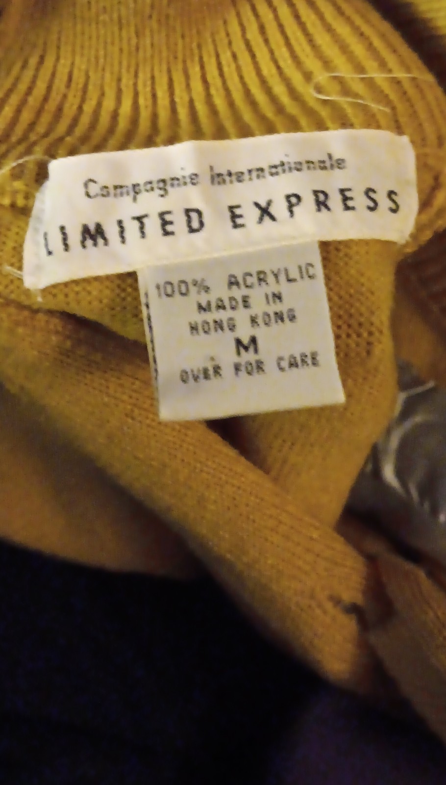 Vintage limited express mustard yellow Sweater