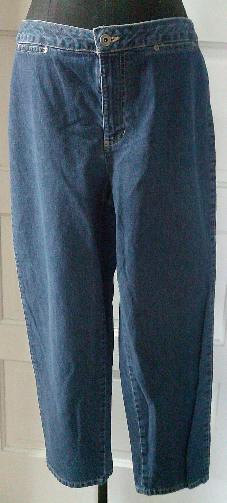 LIZ CLAIBORNE LIZWEAR 90’s Denim Flat Front Trousers Jeans 12P