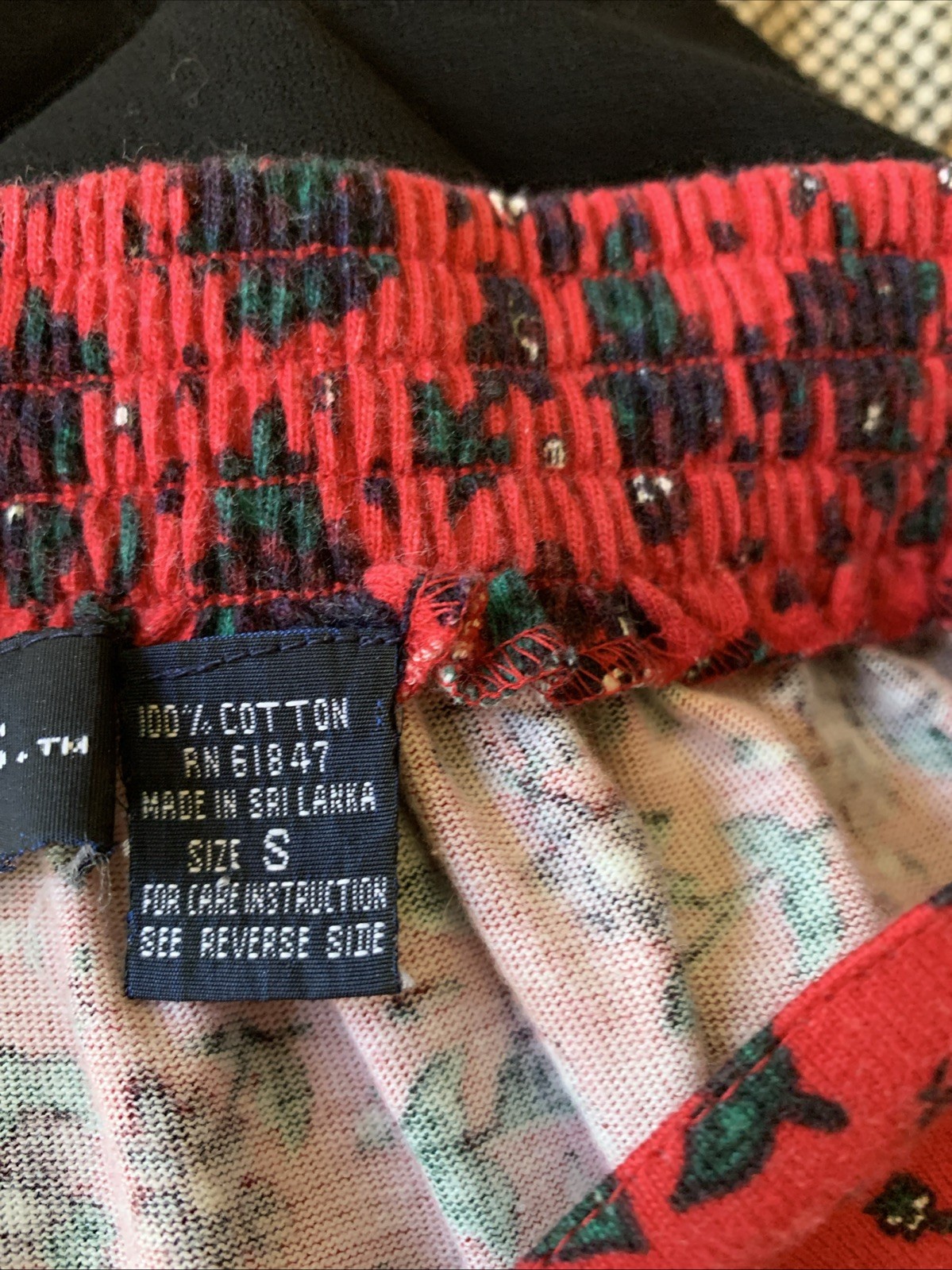 Birch Bros. The Eagle’s Eye S Vtg Elastic Waist Maxi Skirt AOP Flowers