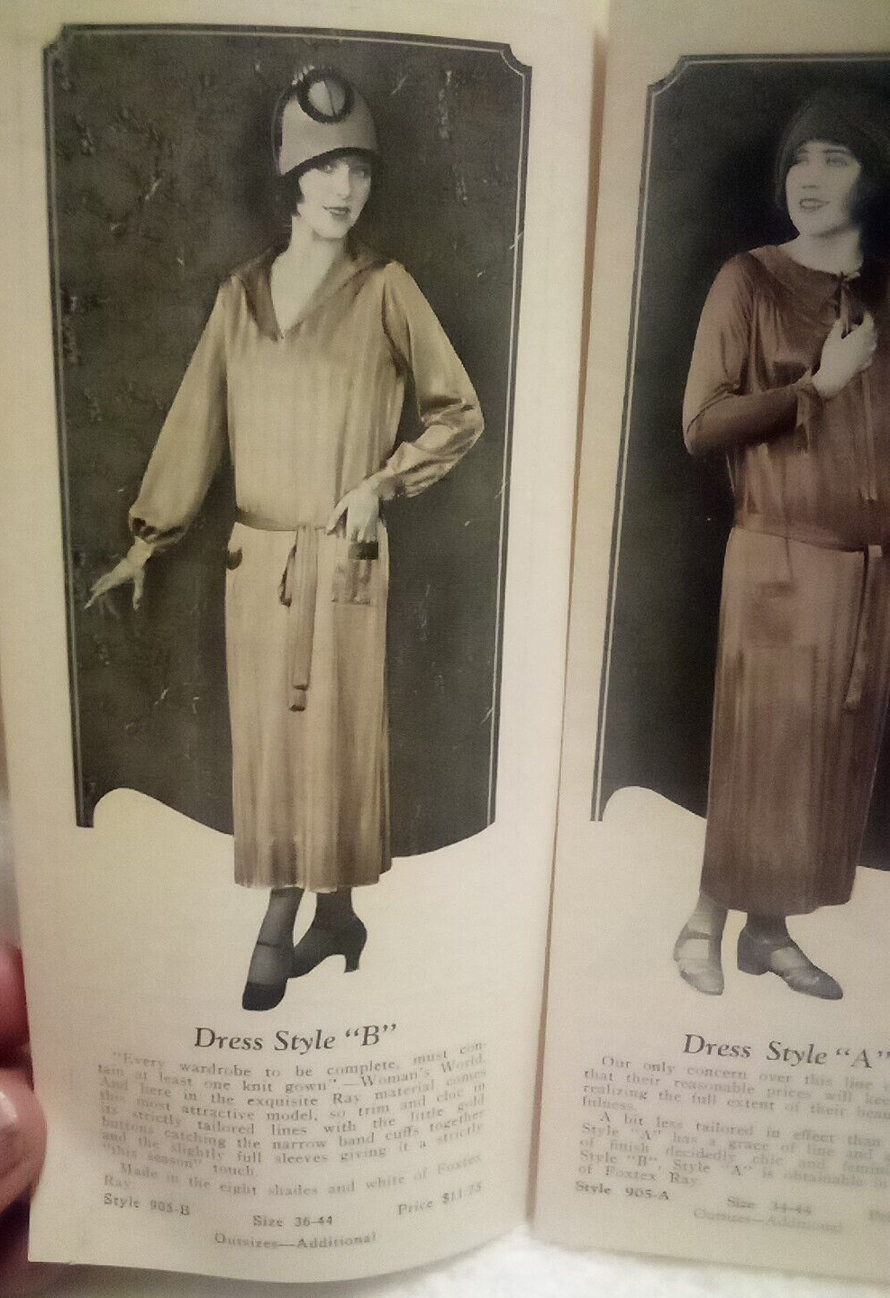 Fox Textile Corp Vtg 1920s Advertising Sales Brochure Foxtex Garments Flappers