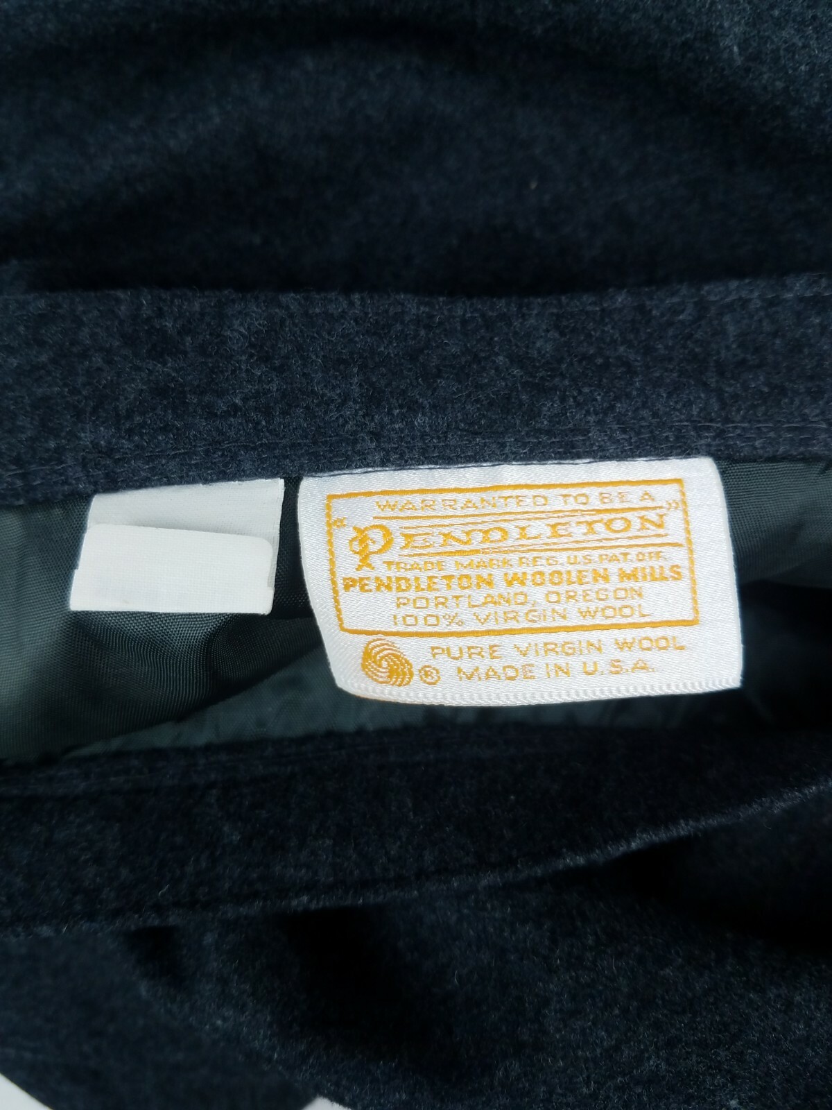 Vintage Pendleton Gray/Blue Wool A Line Skirt Pencil Womens Size 10 Lined
