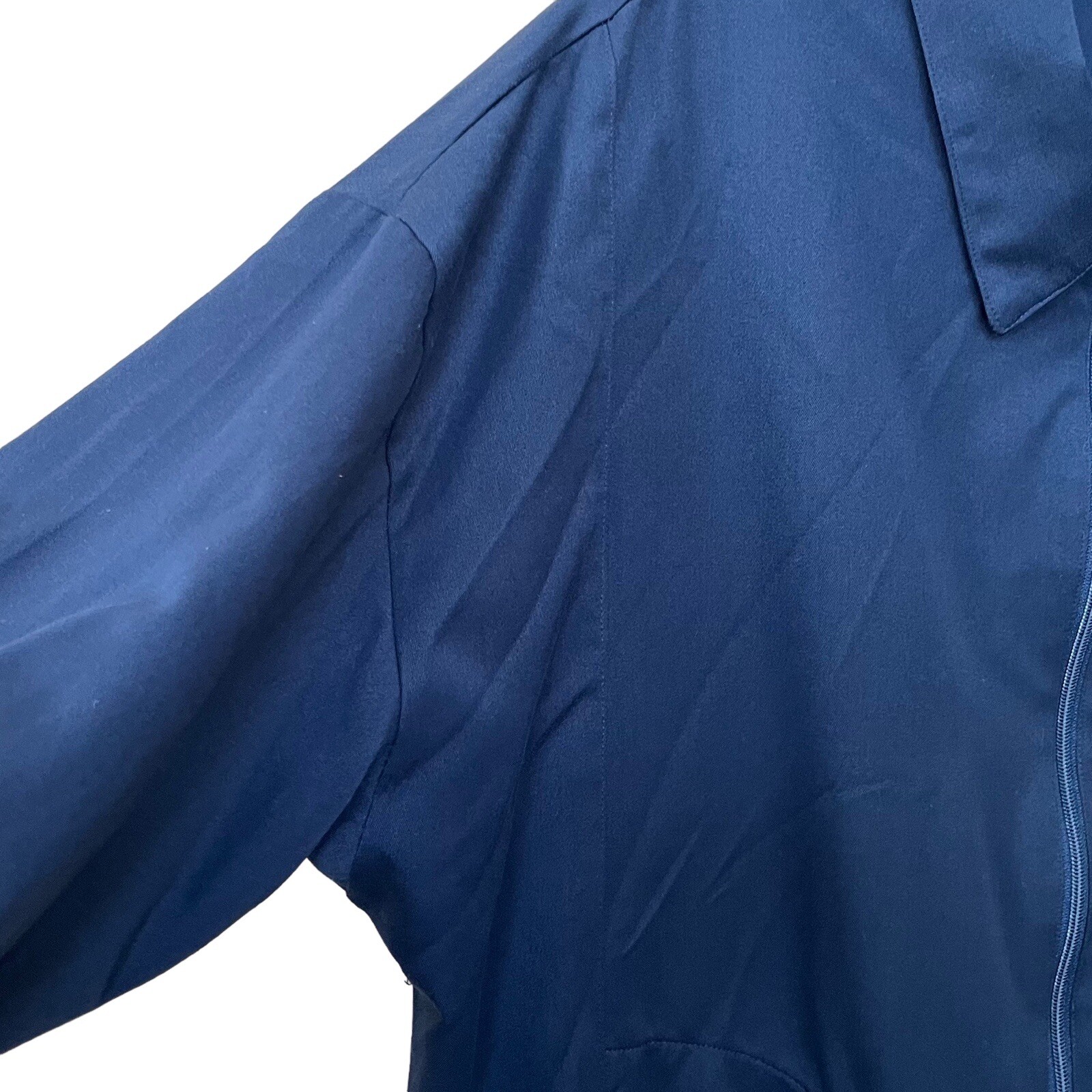 Sarah Bryson Womens Large Golf Jacket Blue Full Zip Active Country Club Vintage