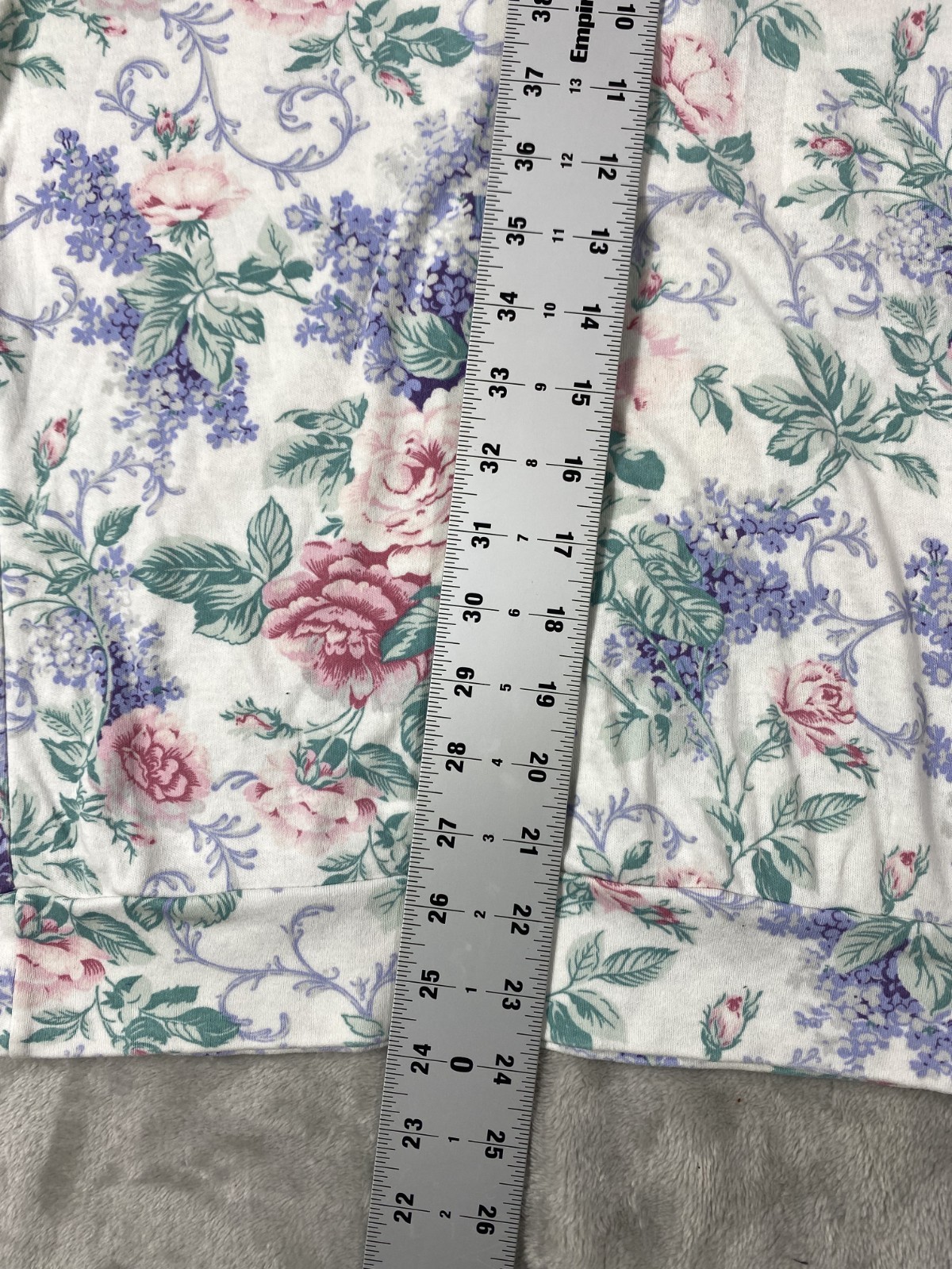 Vintage Cristin Stevens Shirt Women Medium Floral Multicolor 80s 90s Cottagecore