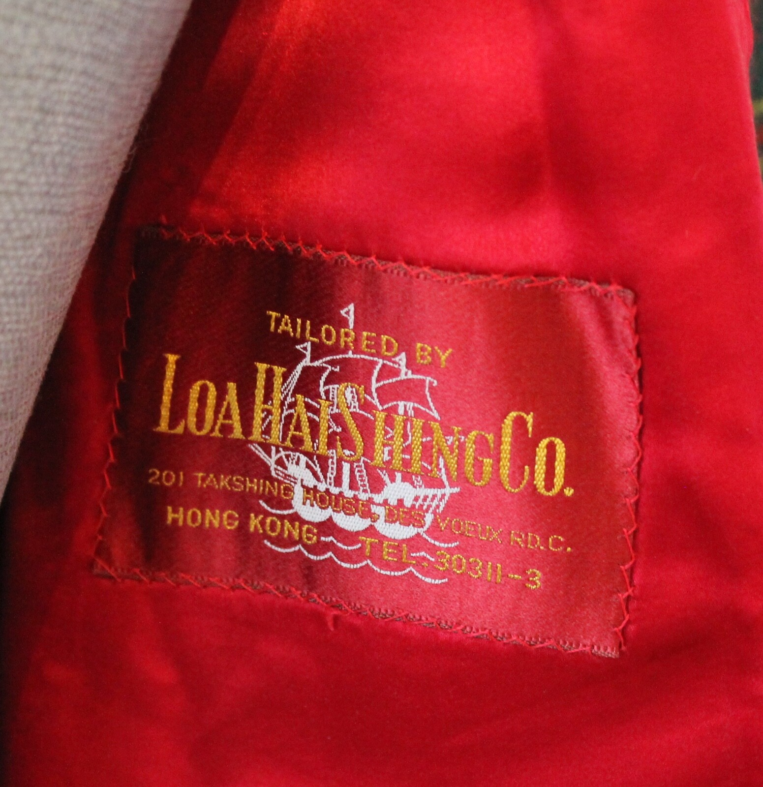 Vintage Red, Green and Yellow Plaid Wool Women’s Tailored Hong Kong Jacket