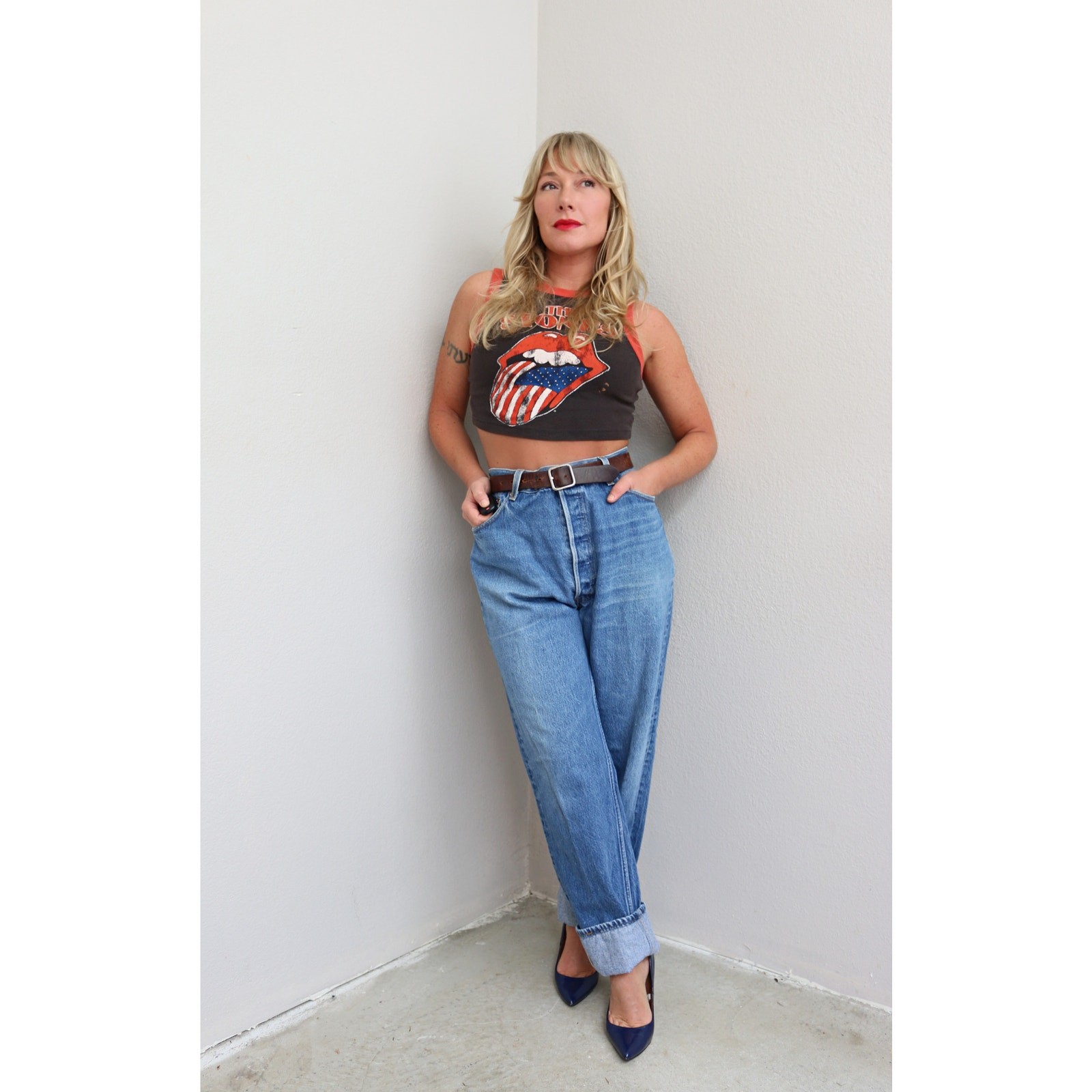 1990’s Vintage US Made Levi’s 501 Button Fly Jeans Women’s XL XXL 38″ 39″ Waist