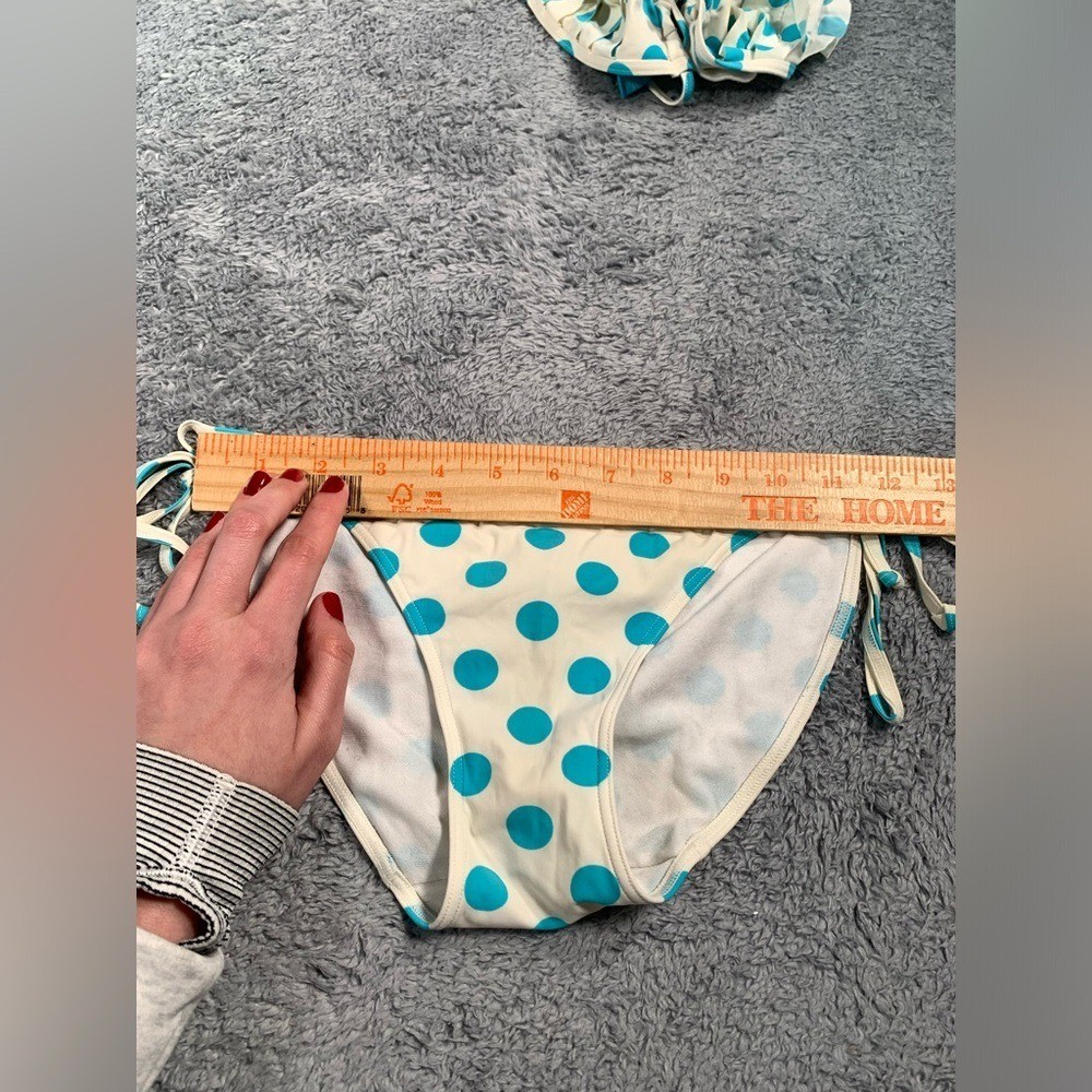 PINK Victoria’s Secret RARE Y2K blue Polka Dot Bikini Set M/L