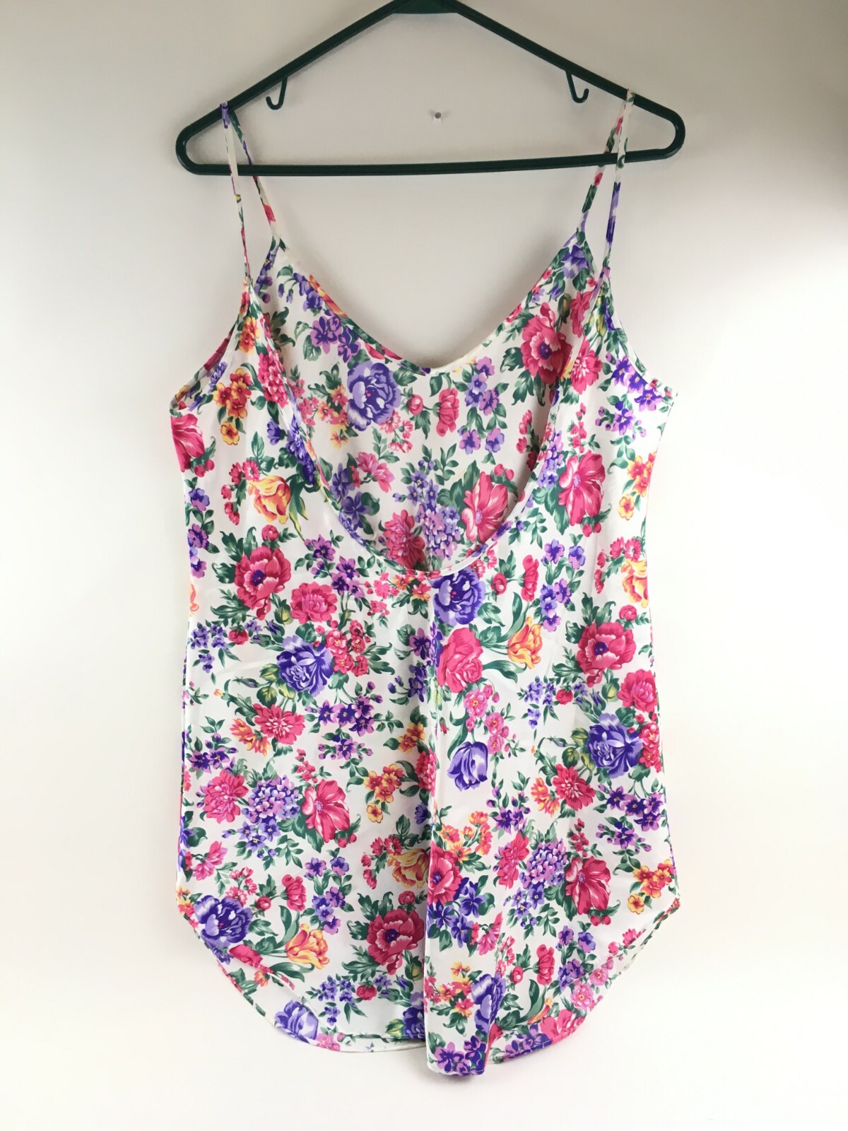 Honors Intimates Shirt Women’s Size M? Floral Sleeveless Spaghetti Babydoll Tank
