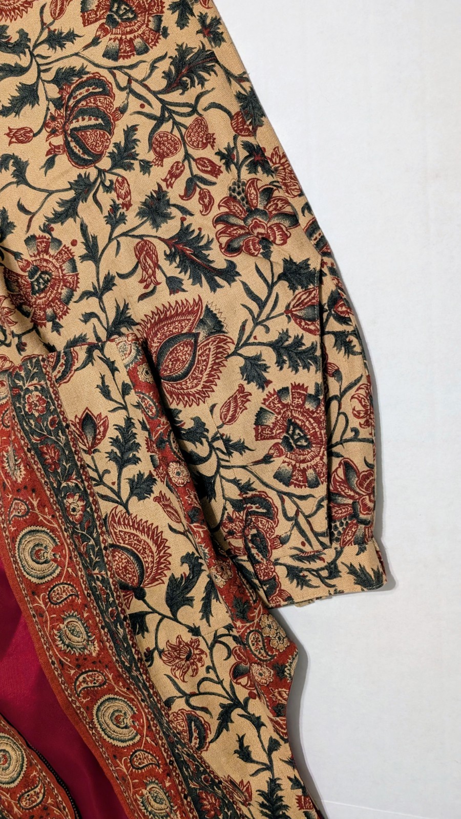 Vintage 90’s Sharon Young Folk Bohemian Artsy Midi Skirt Vest Set Women’s Small