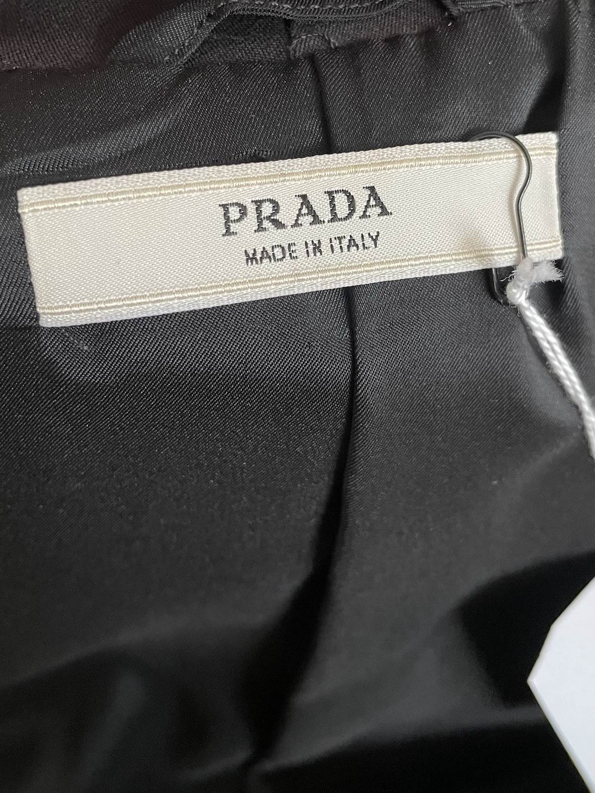 Prada Fall 2008 Runway Look #2 Coat Long Black Ruffle Women’s Size 44 Designer