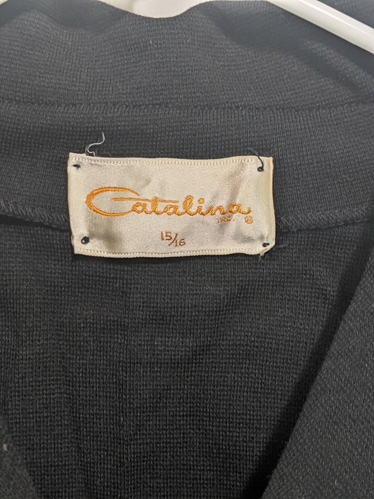 Vintage 70s Catalina Women Classic 3 Button Blazer Jacket Black Career Sz 15/16