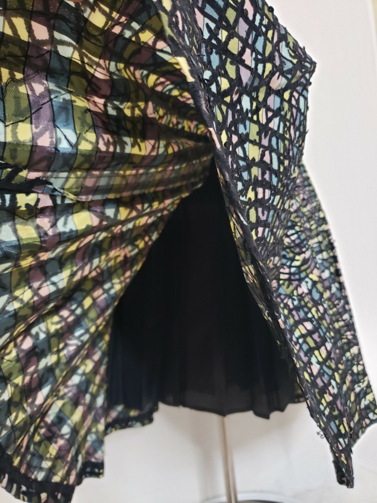 Vintage 50s Atomic Joe Davidson Originals Circle Skirt MidCentury Flocked