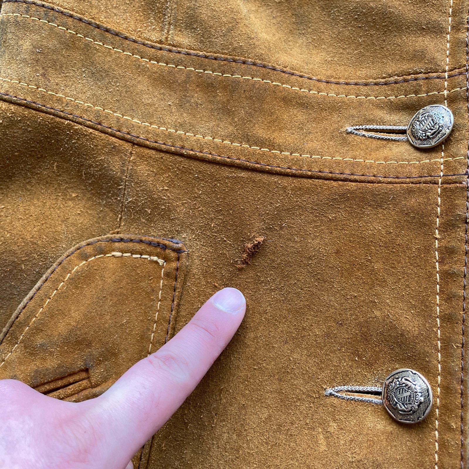VTG 70s Great Things From Canada Suede Leathercraft Tan Coat Women’s Small 11/12