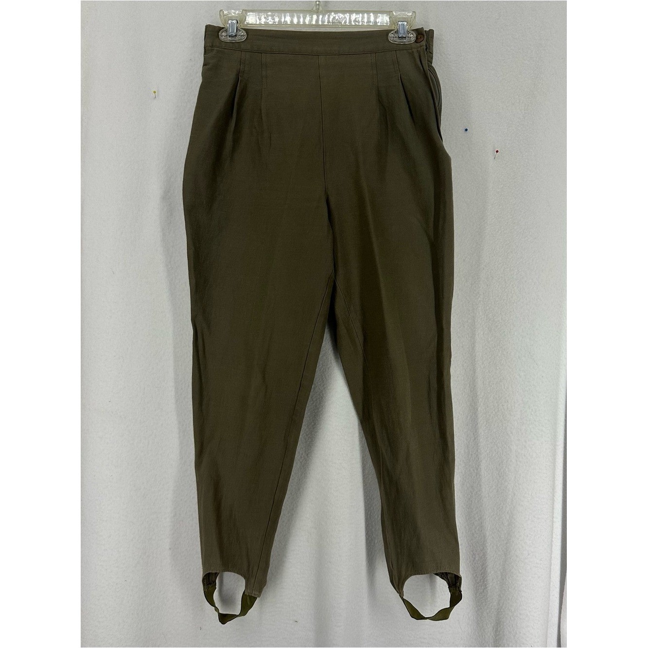 Fundamental Things Petite Olive Stirrup Pants Women’s Size 6 Vintage