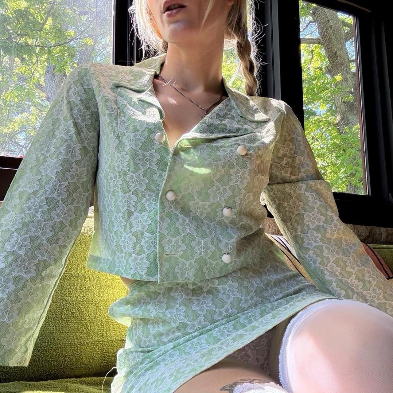 1960’s Green Lace Suit Set