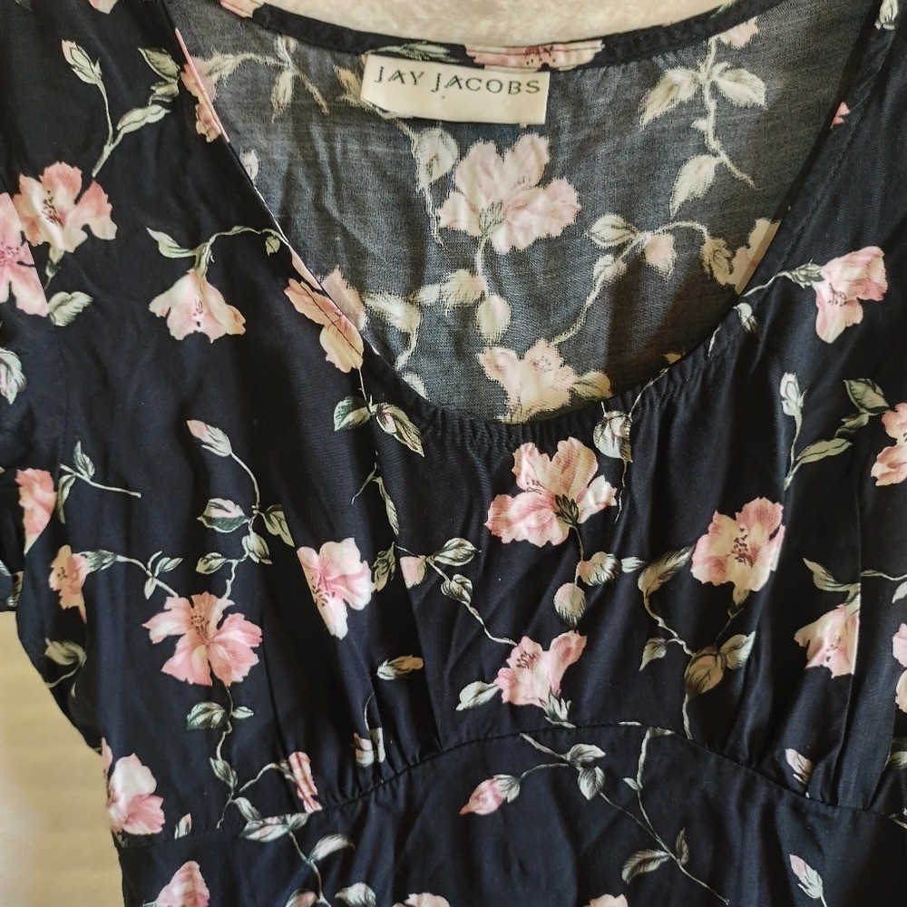 Vintage Y2K Jay Jacobs Floral Midi Dress