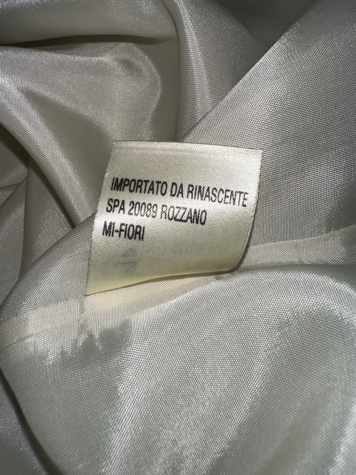 Vintage Nuovacitta Italian Silk Skirt Cream & Black Abstract Size 42 (~Small)