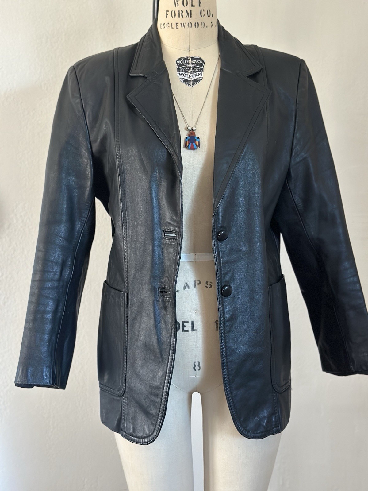 Vintage 80’s 90s Virgo’s Piel Mexican Leather Jacket Women’s