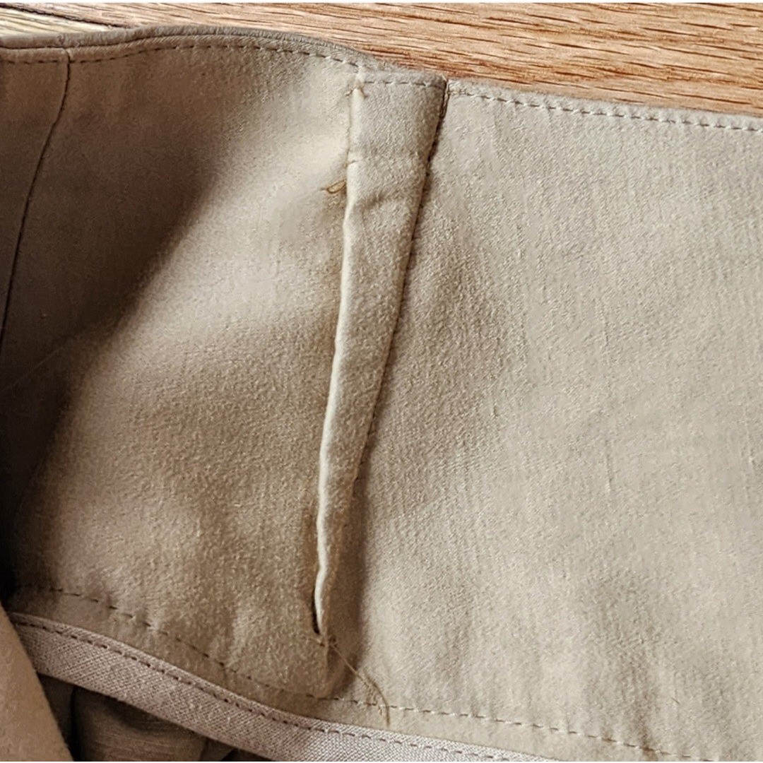 Armand Basi Vintage Linen Cotton Skirt Suit Tan Khaki Made in Spain Size 40 S 6