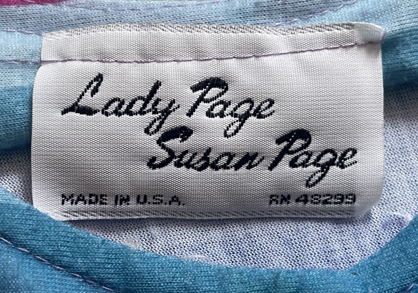 Lady Page Susan Page Vintage Dress Size 12 Striped Pastel Midi 80s Sun Sundress