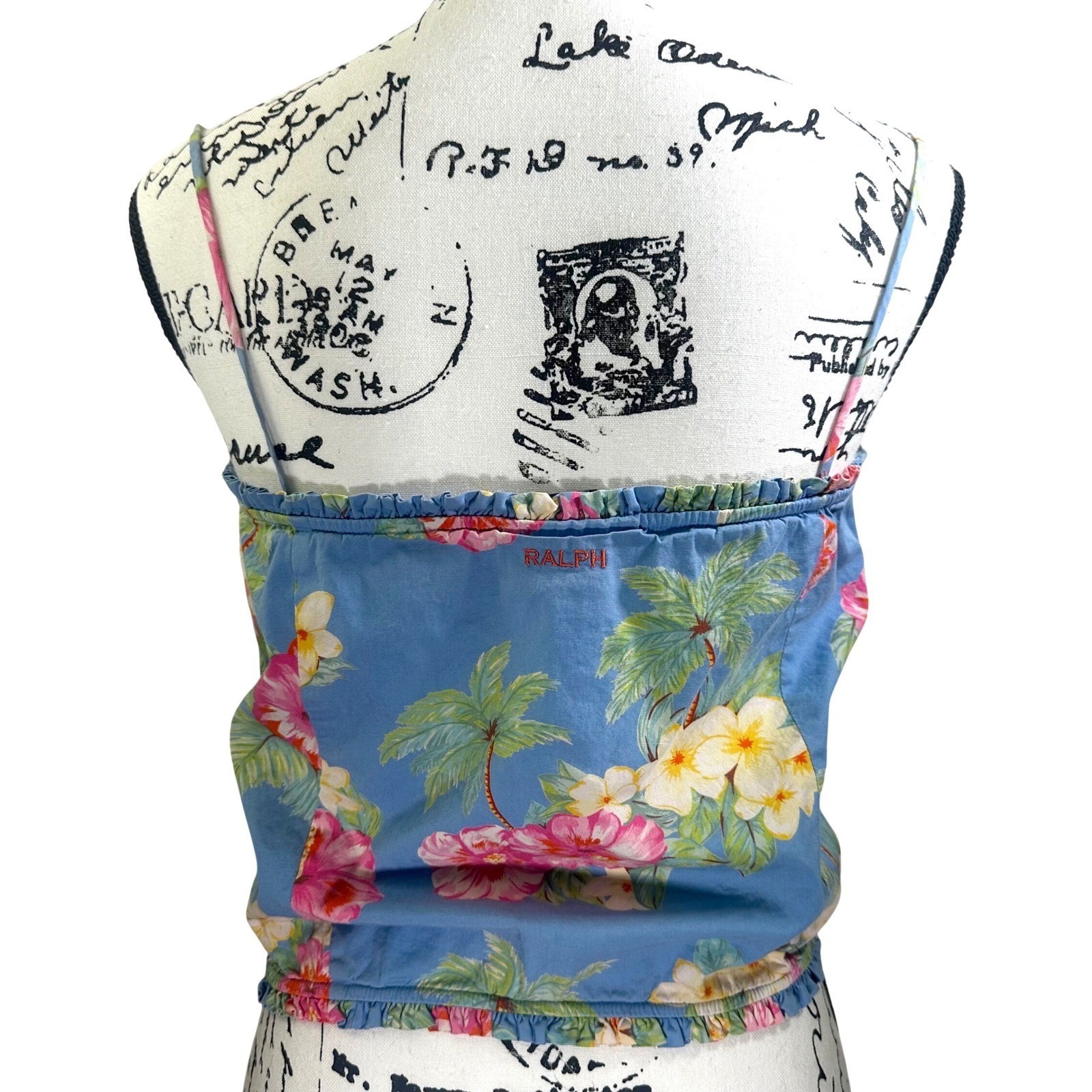 Vintage Y2K RALPH Ralph Lauren Camisole Corset Top Women’s M Floral Cottagecore