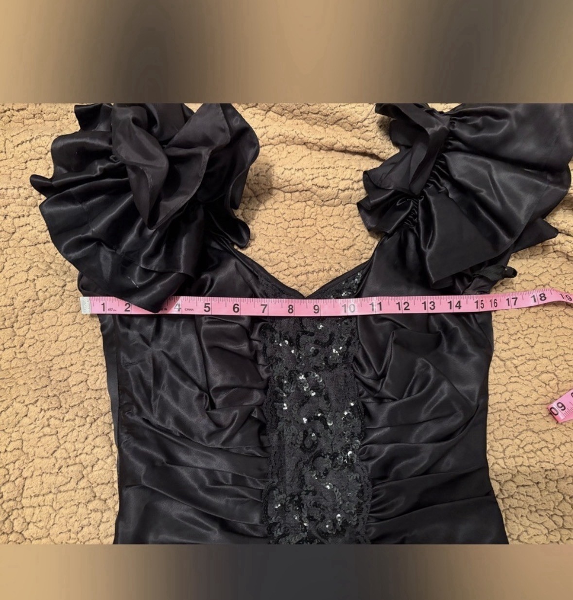 80’s Steppin’ Out Black Prom Dress 0/2 Size 3