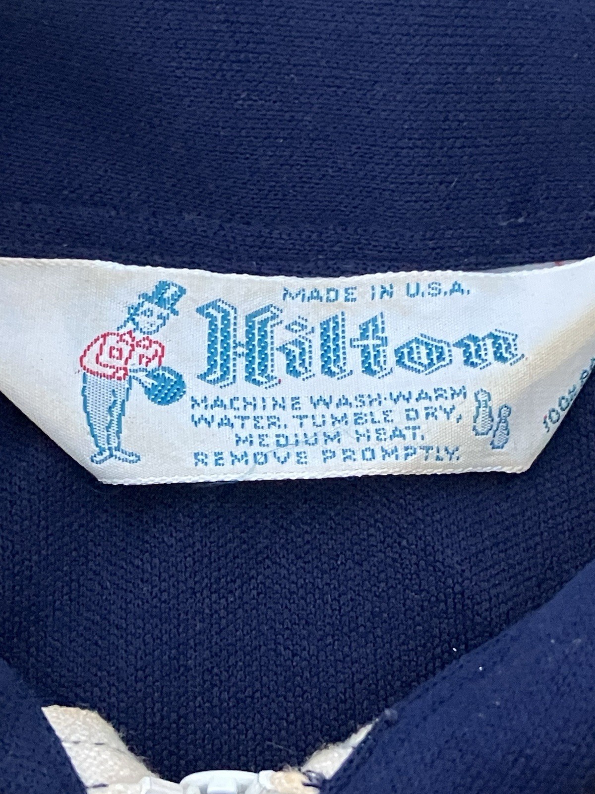 Vtg Bowling Shirt Womens Rockabilly Red White Blue Chain Stitch Pins Patches