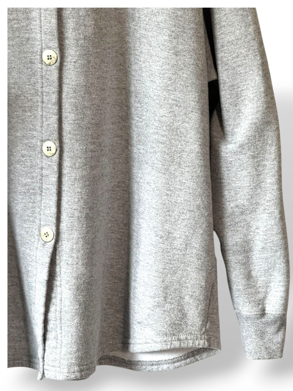 Sunbelt Heather Gray Cotton Blend Vintage Button-Up Shirt – XL