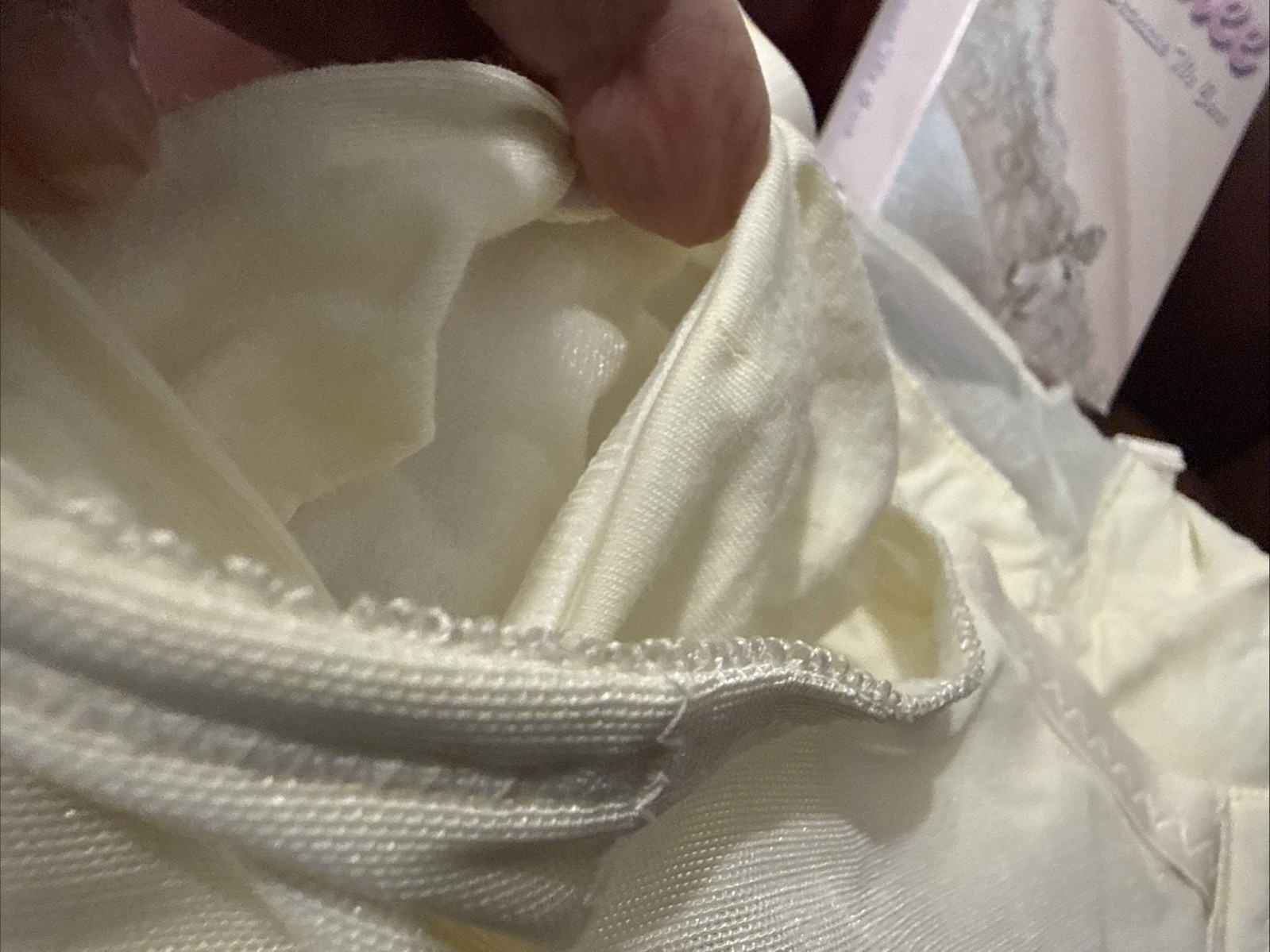 NEW Jodee Surgical Style 2501 Post Mastectomy Bra IVORY w/Pockets USA-MADE 44B