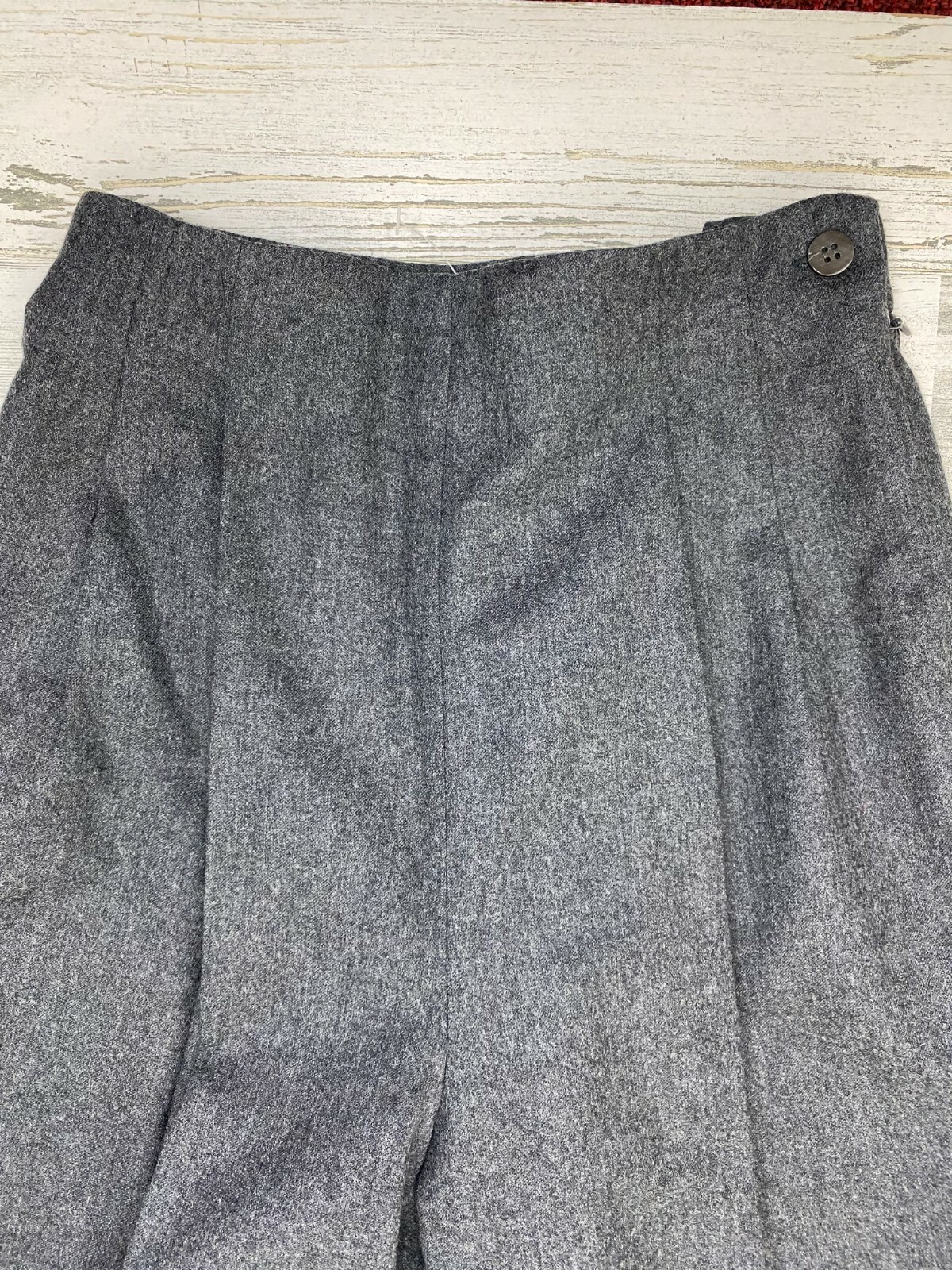 Vintage 90s David Brooks 100% Worsted Wool Gray Trouser Size 4 Made in the USA