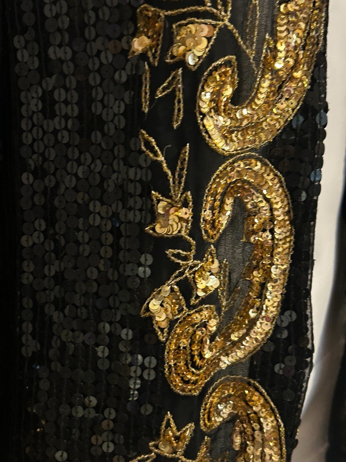 Rare Vintage Jean for Joseph Le Bon Sz S Beaded Silk Sequin Jacket Whimsigoth
