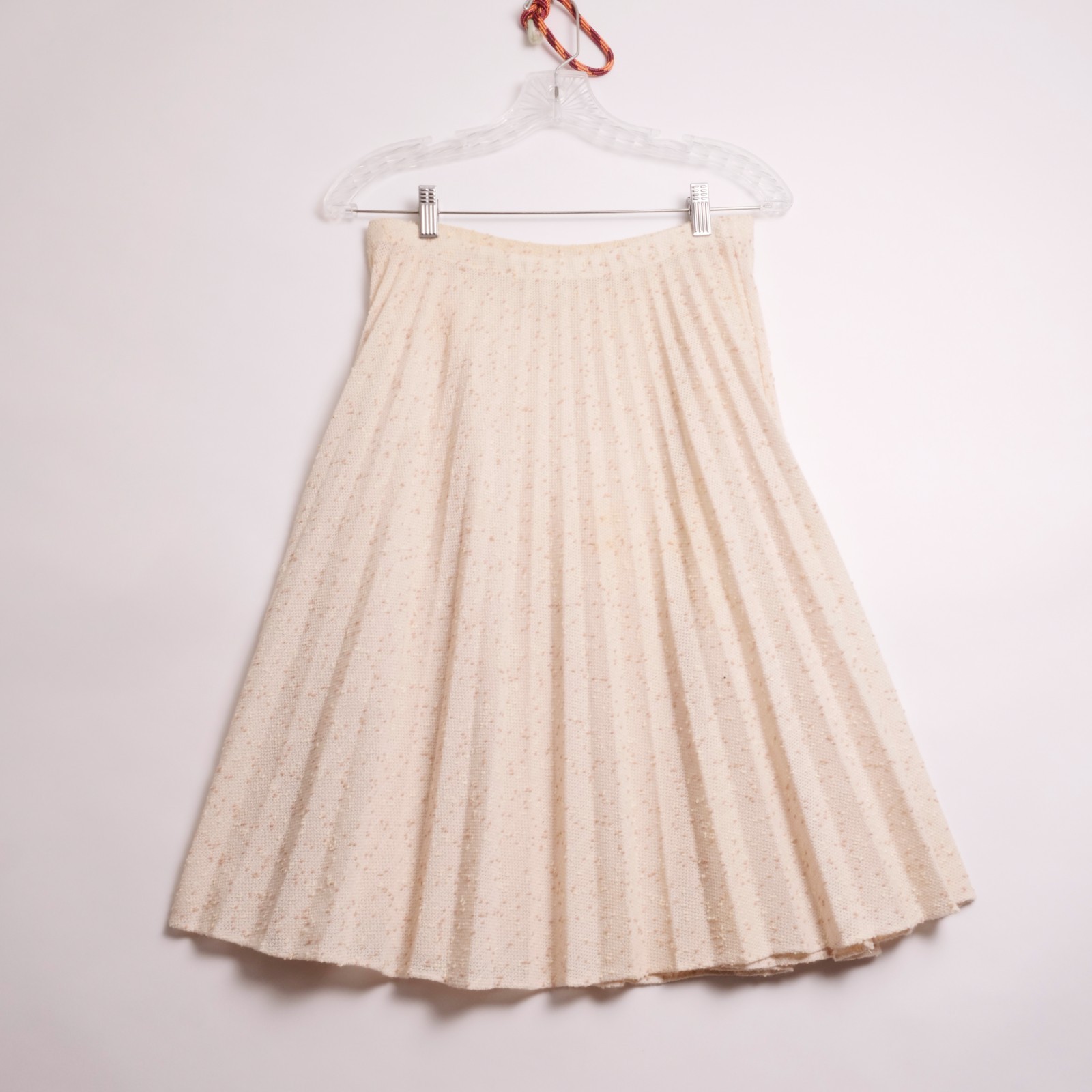 Vintage Accordian Skirt Made in the USA Waist 29″ Length 25.25″ Woolite Tag