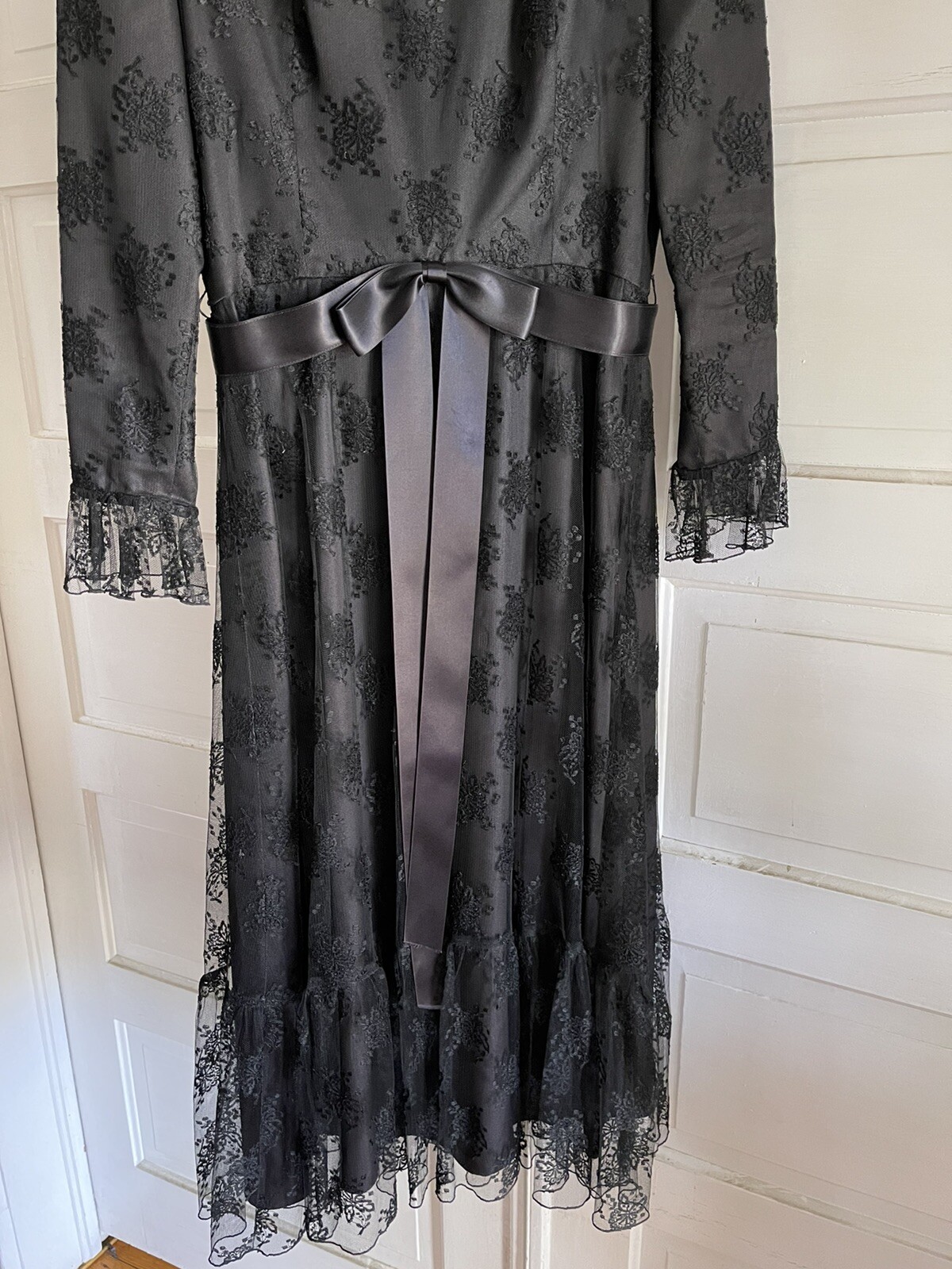 Vintage Black Posh by Jay Anderson Couture Lace Dress