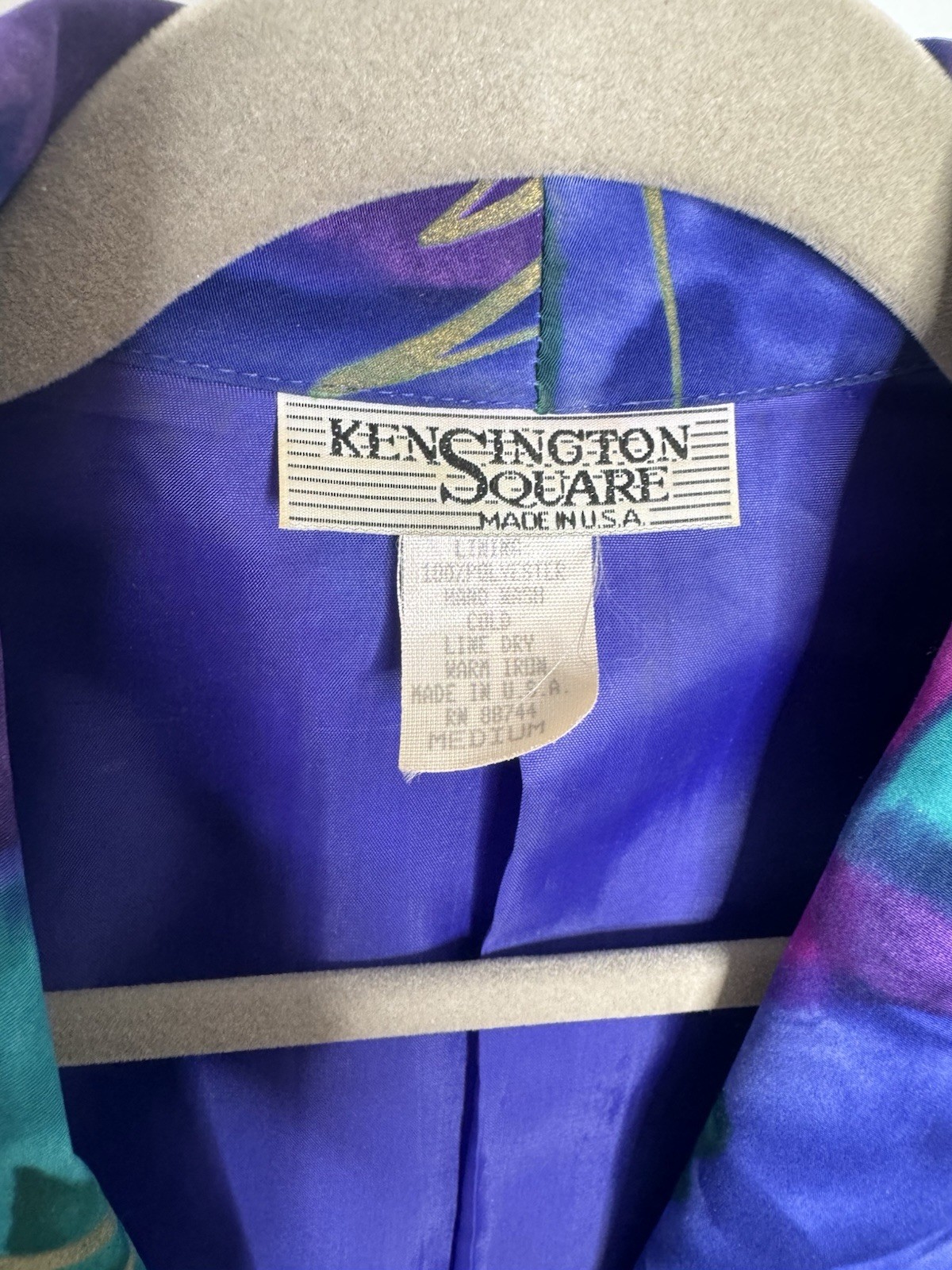 Vintage 1980s Blazer Kensington Square Medium