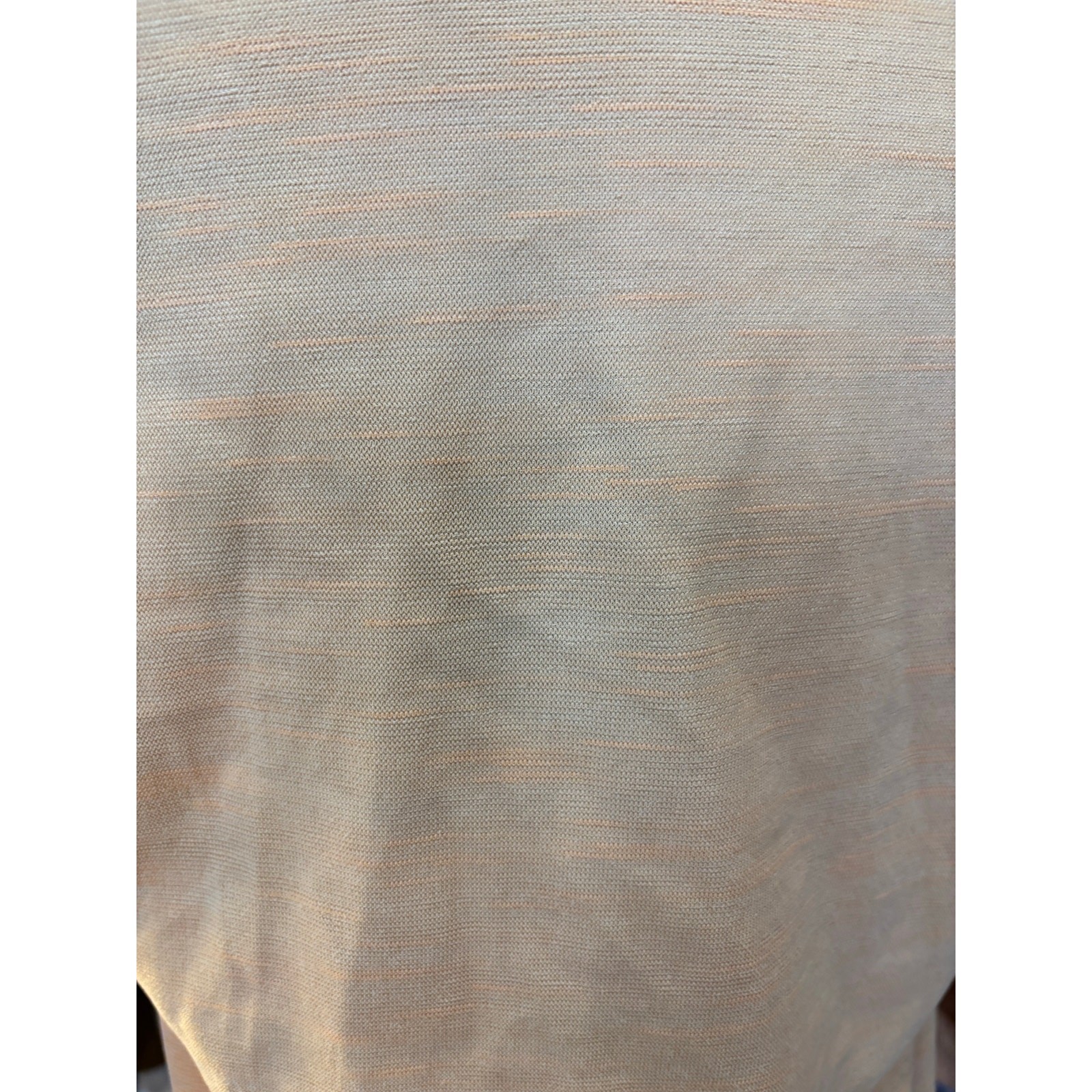Vintage Koret of California Bengara Wing Collar Shirt Apricot Crepe Knit NOS