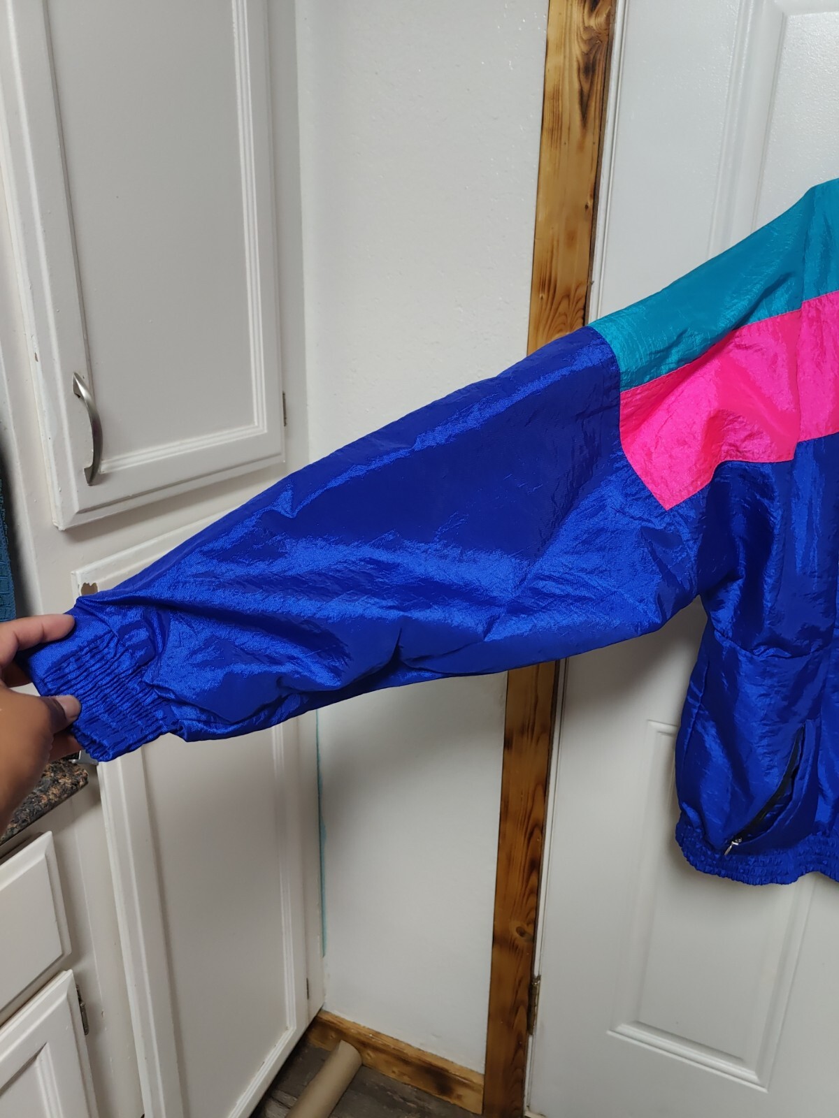 VTG Colorblock Windbreaker Pullover Medium SUNBUSTER Jacket Nylon Retro 1980s